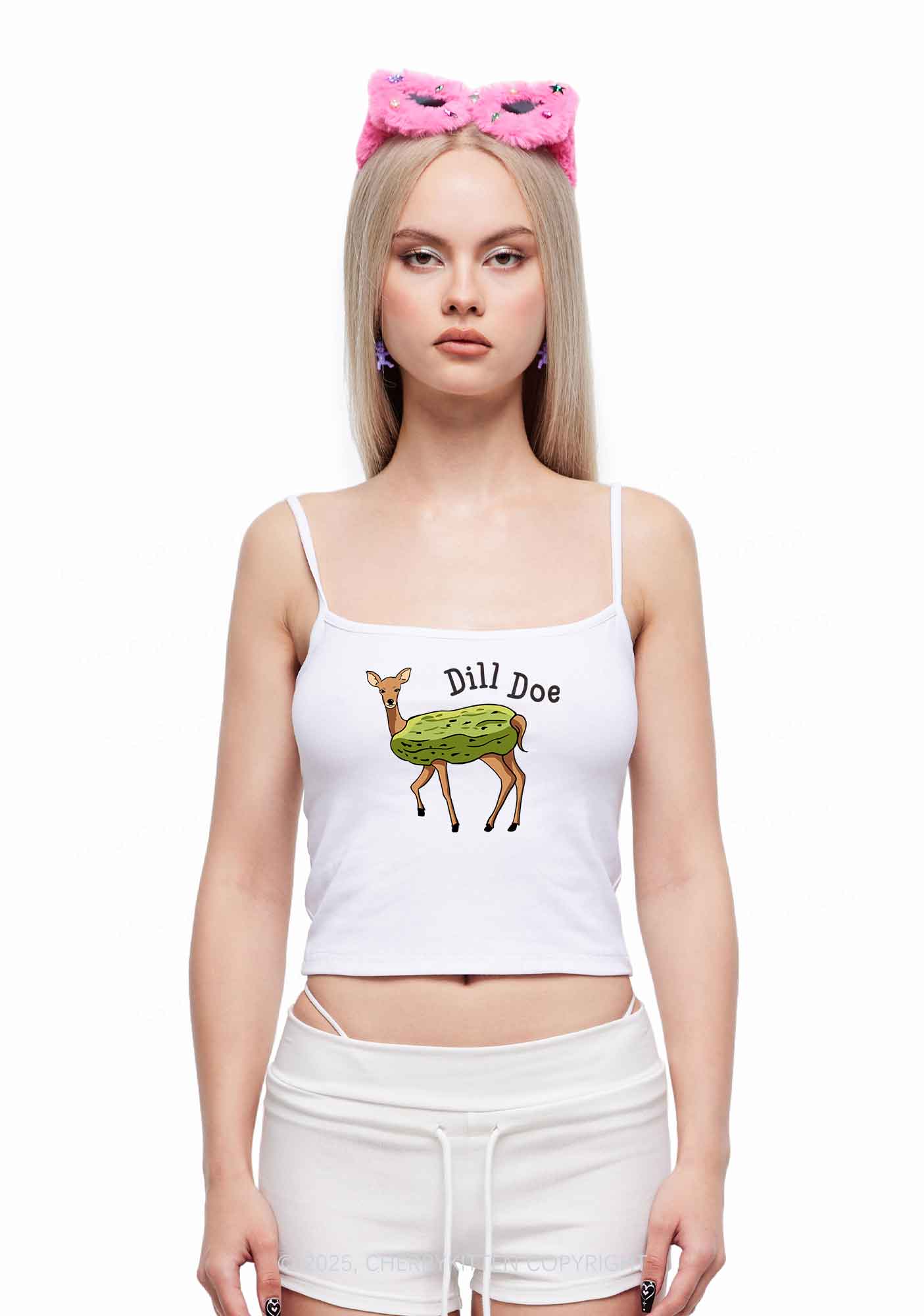Dill Doe Y2K Spaghetti Strap Cami Cherrykitten - Image 2