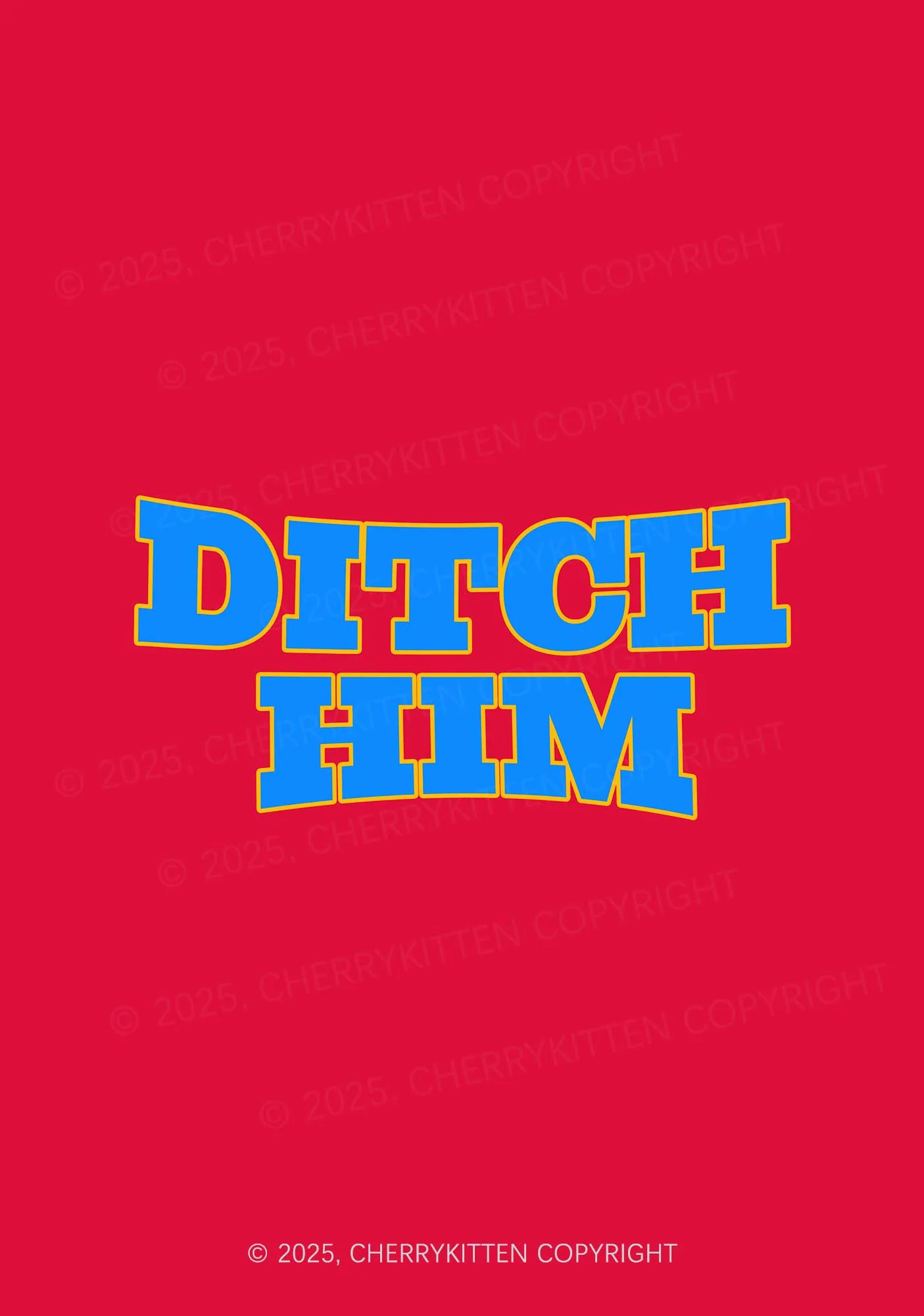 Ditch Him Pride 1Pc Y2K Pin Badge Cherrykitten - Image 2