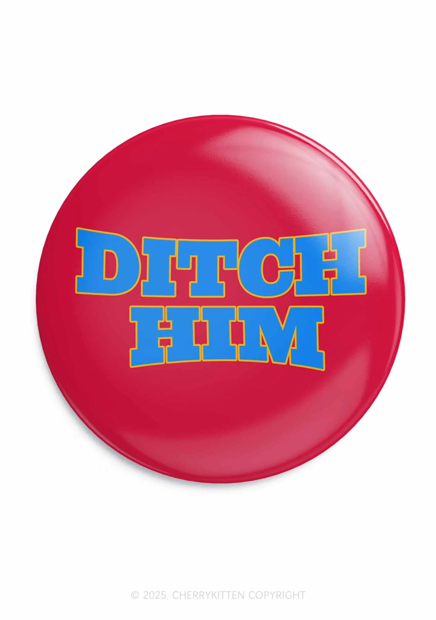 Ditch Him Pride 1Pc Y2K Pin Badge Cherrykitten - Image 4