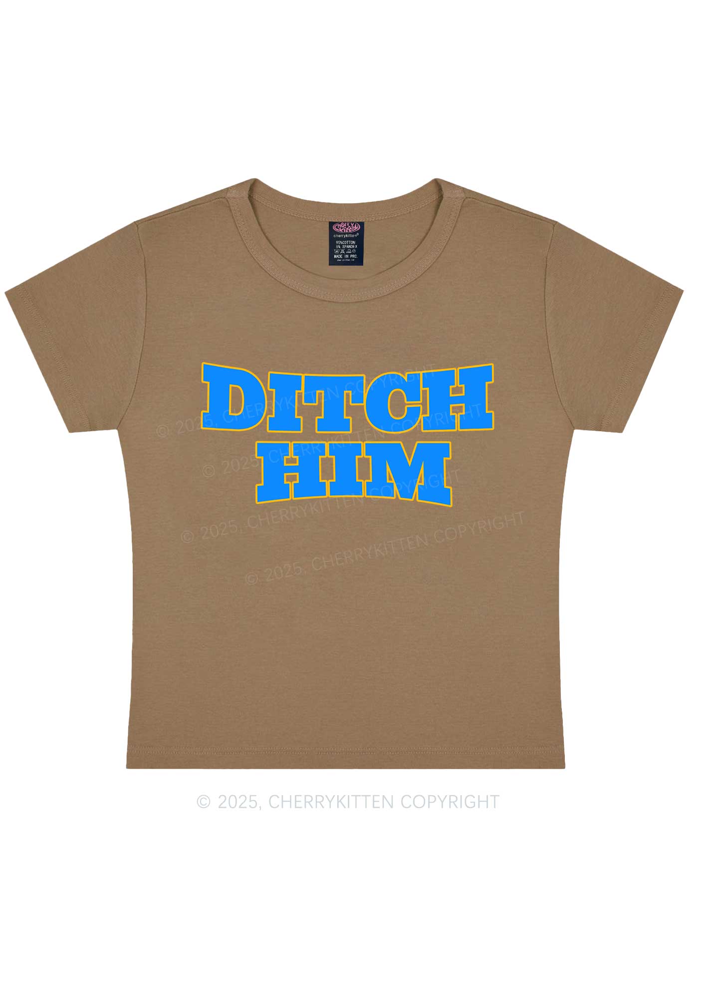 Ditch Him Pride Y2K Baby Tee Cherrykitten - Image 9