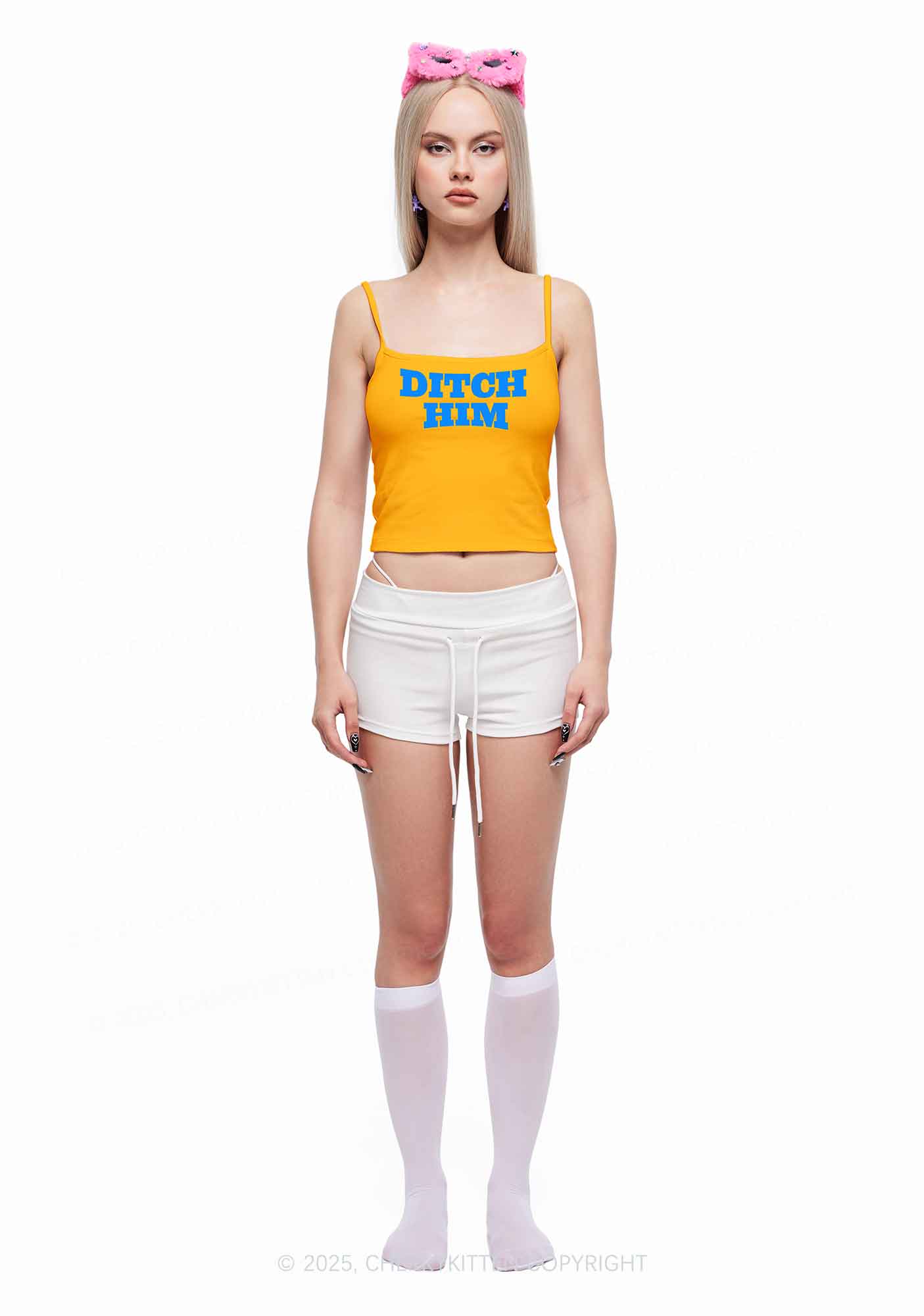 Ditch Him Pride Y2K Spaghetti Strap Cami Cherrykitten - Image 2