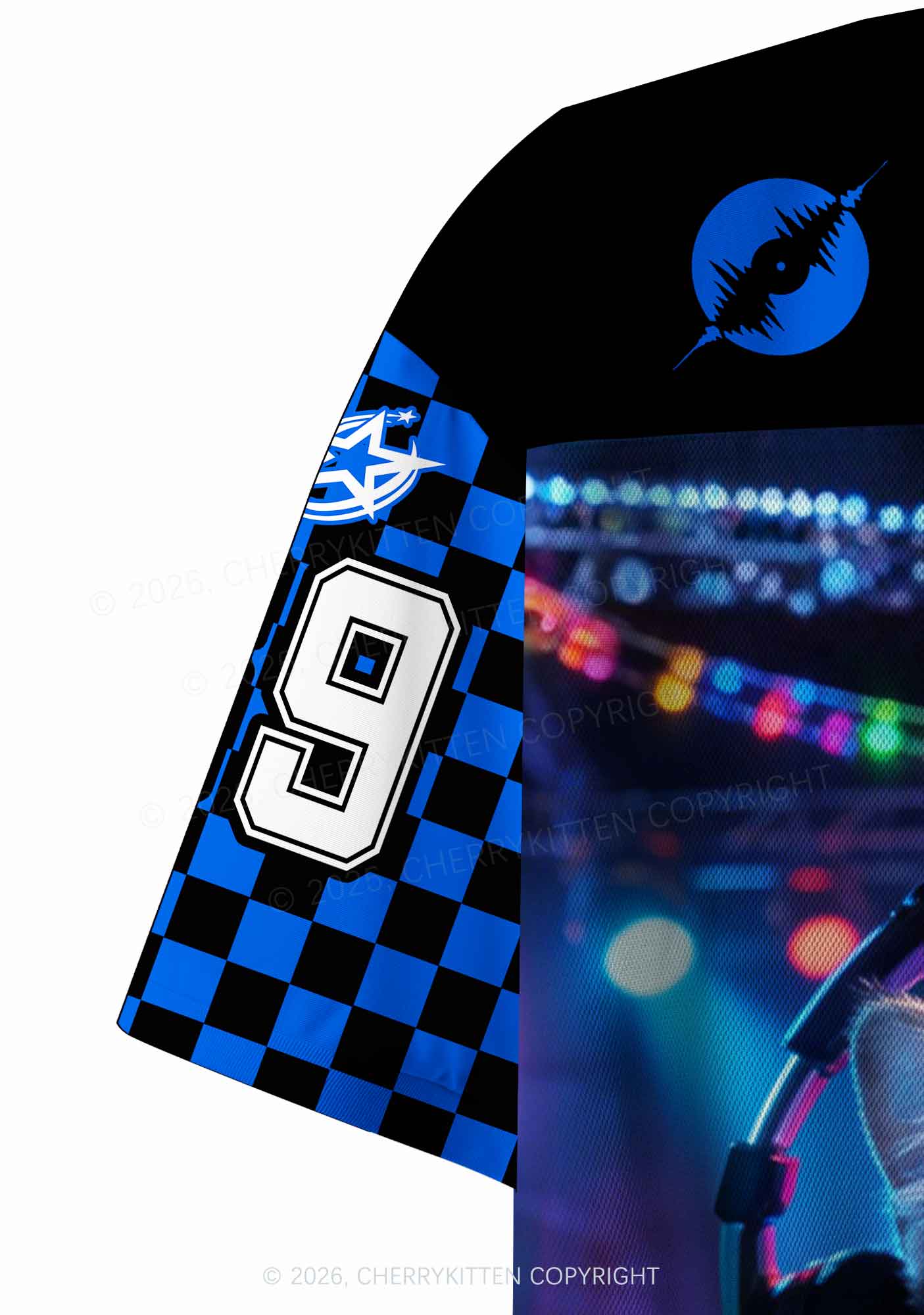 DJ Cat Rave Y2K Crop Sport Jersey Shirts Cherrykitten - Image 8