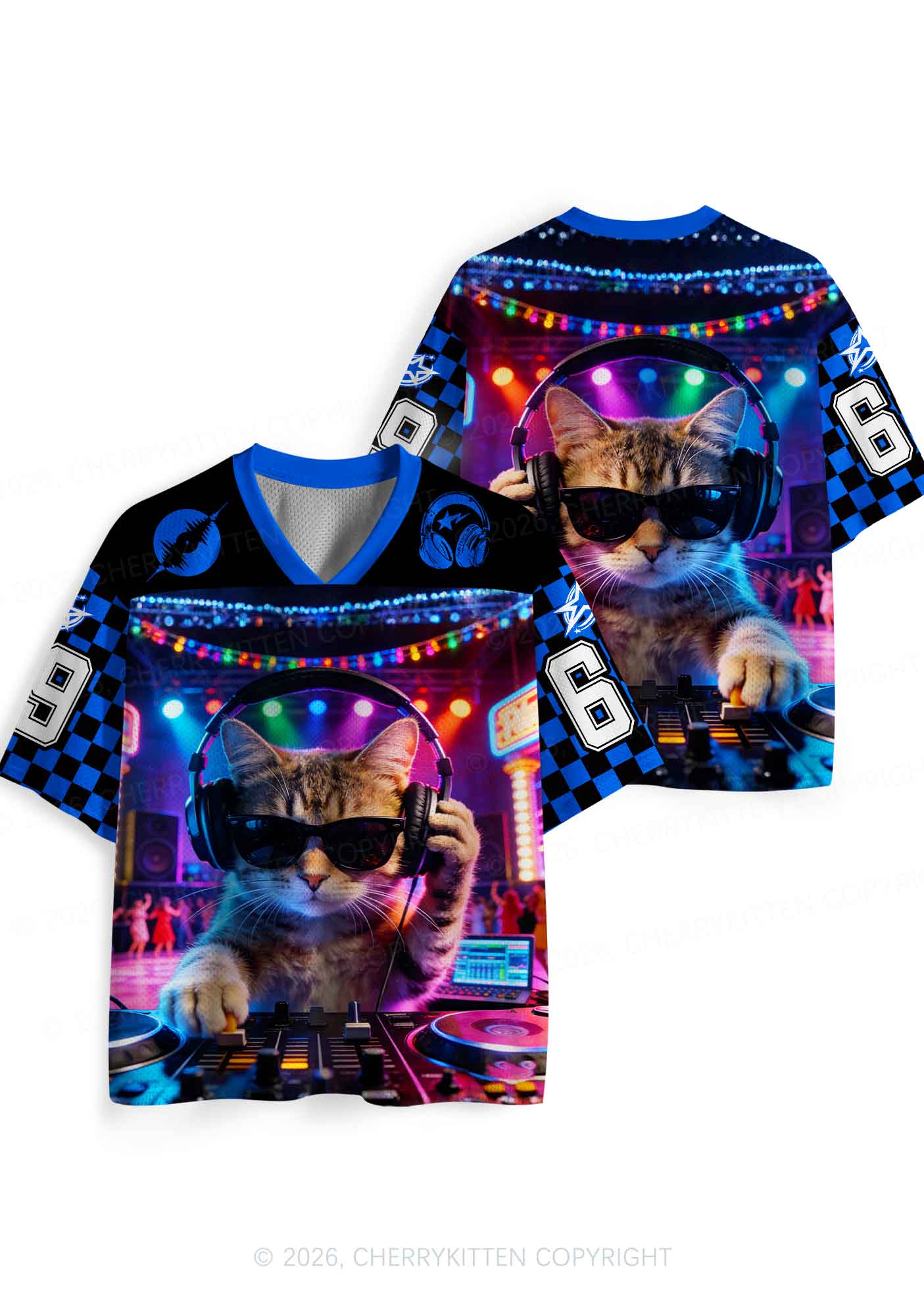 DJ Cat Rave Y2K Sport Jersey Shirts Cherrykitten - Image 5
