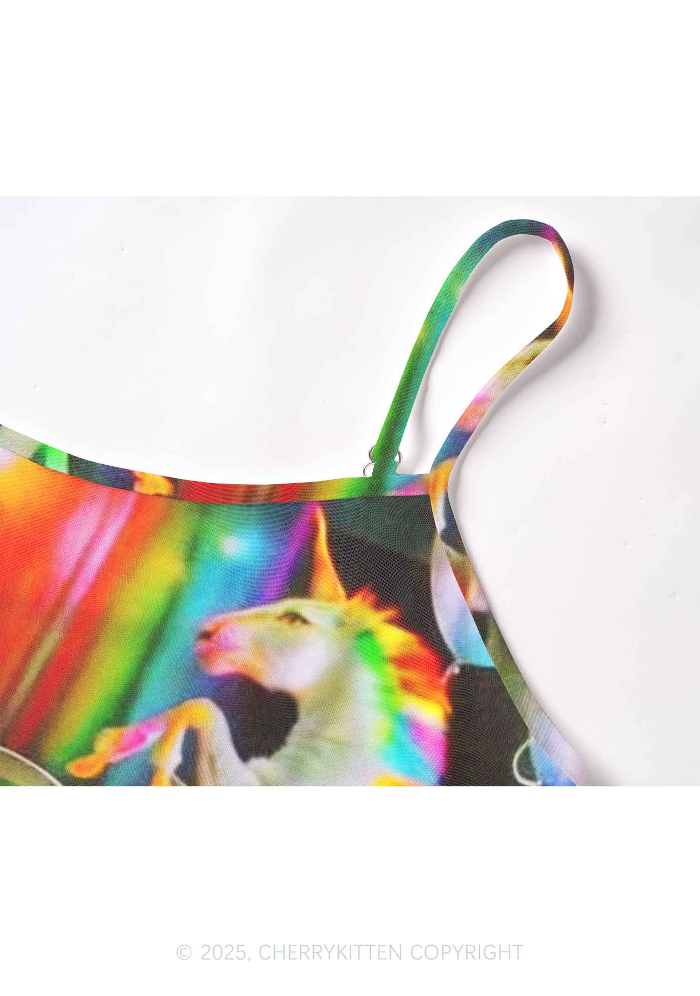 DJ Cat Unicorn Y2K Mesh Cami Tank Cherrykitten - Image 3