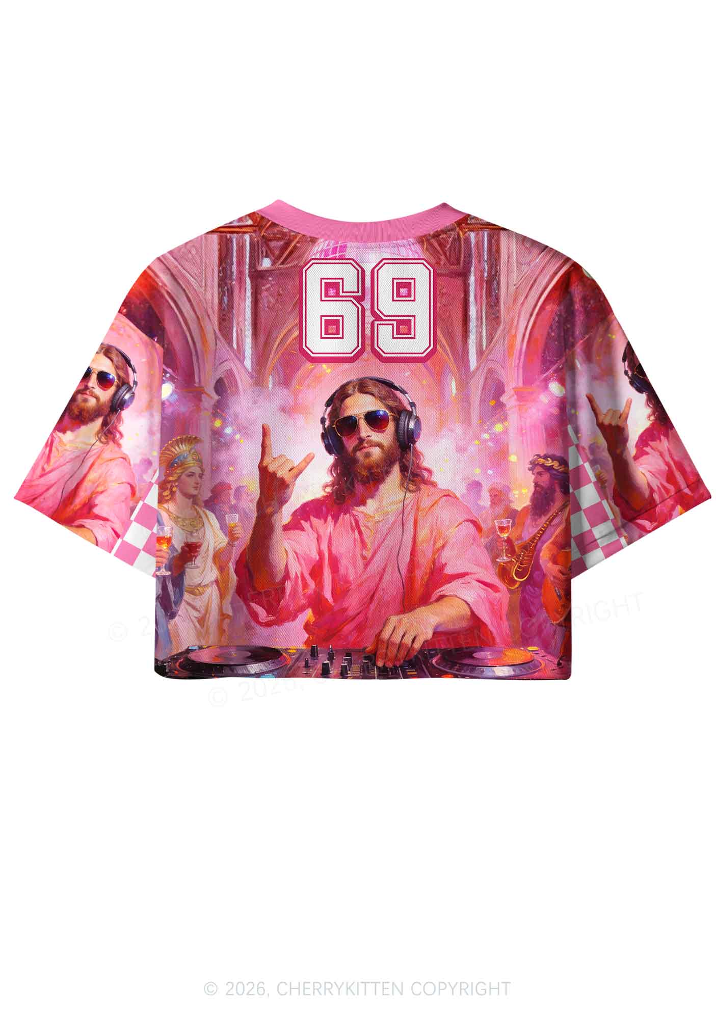 DJ Jesus Y2K Crop Sport Jersey Shirts Cherrykitten - Image 4