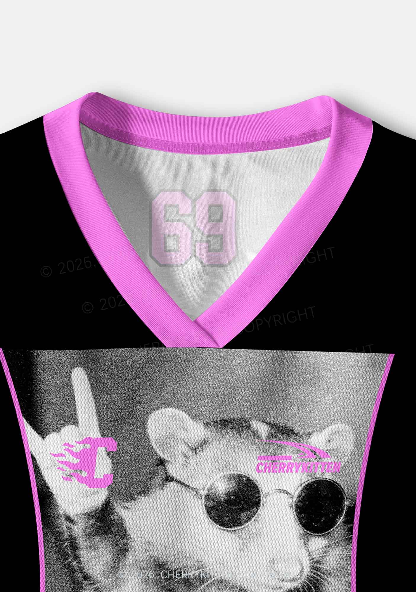 DJ Possum Y2K Crop Sport Jersey Shirts Cherrykitten - Image 6