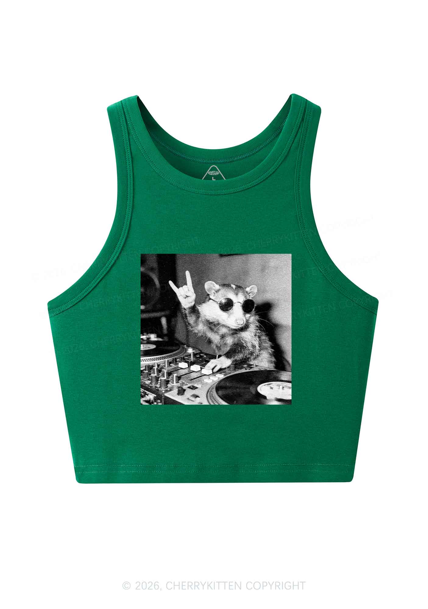 DJ Possum Y2K Crop Tank Top Cherrykitten - Image 11