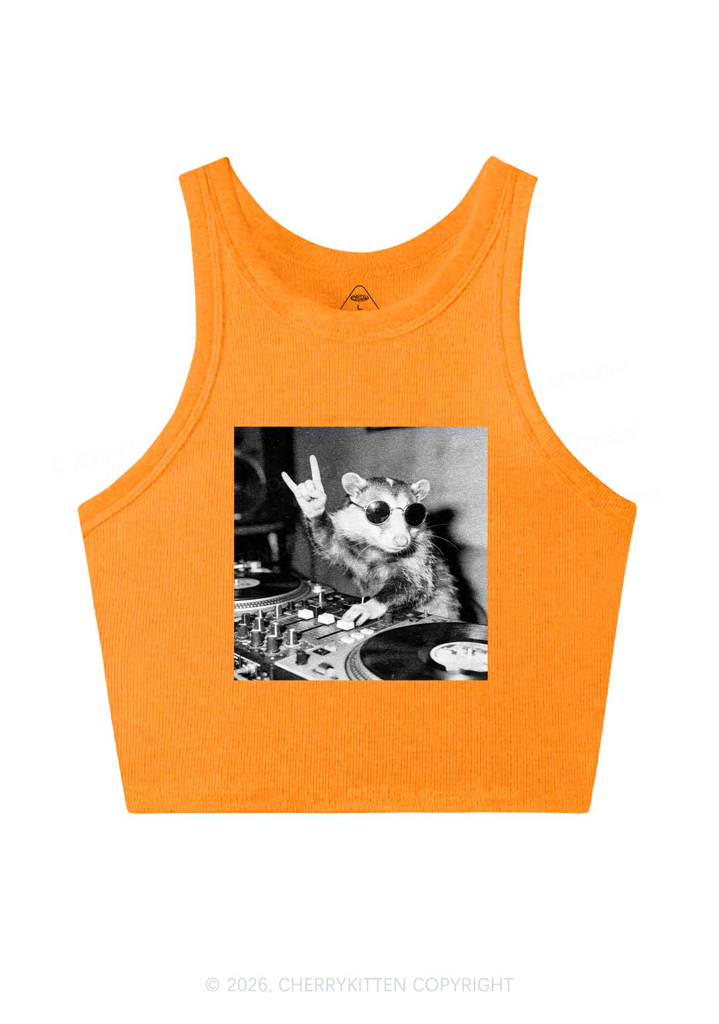 DJ Possum Y2K Crop Tank Top Cherrykitten - Image 12