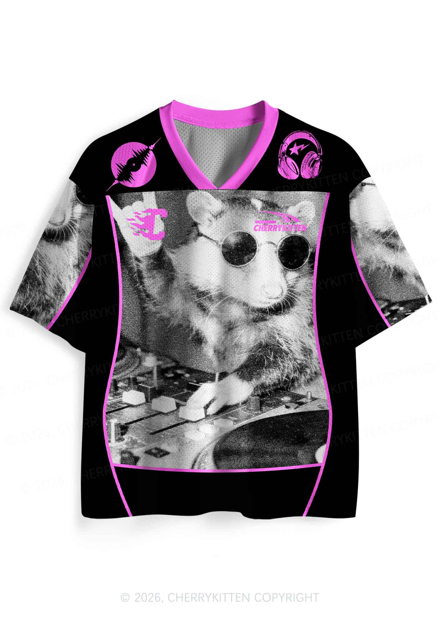DJ Possum Y2K Sport Jersey Shirts Cherrykitten - Image 4