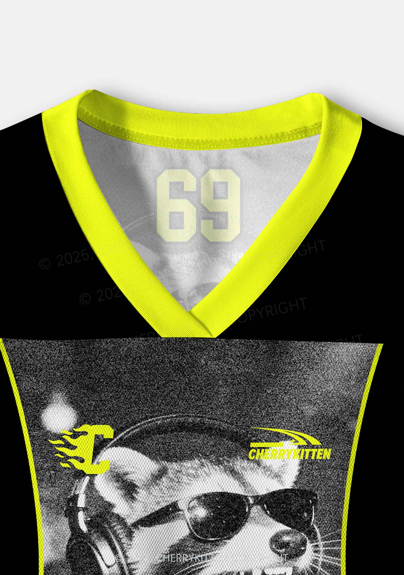 DJ Raccoon Y2K Crop Sport Jersey Shirts Cherrykitten - Image 6