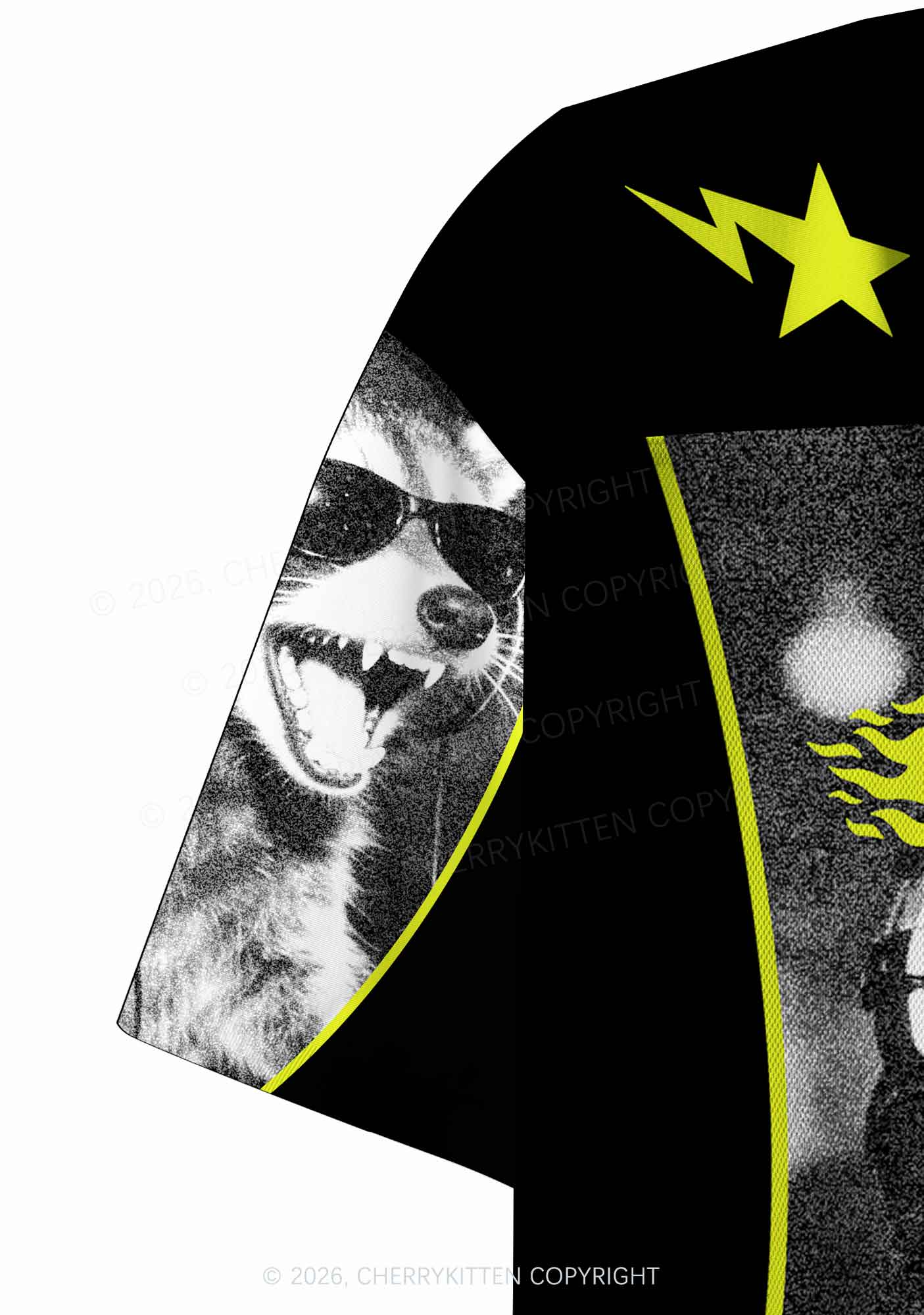 DJ Raccoon Y2K Crop Sport Jersey Shirts Cherrykitten - Image 8