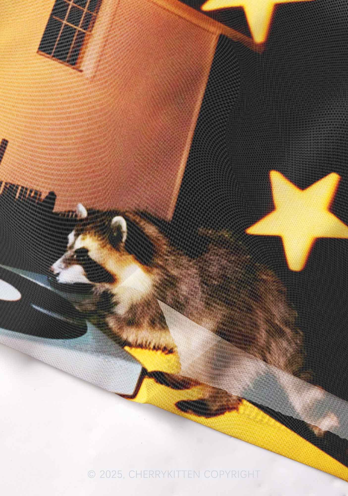 DJ Raccoon Y2K Mesh Cami Tank Cherrykitten - Image 4