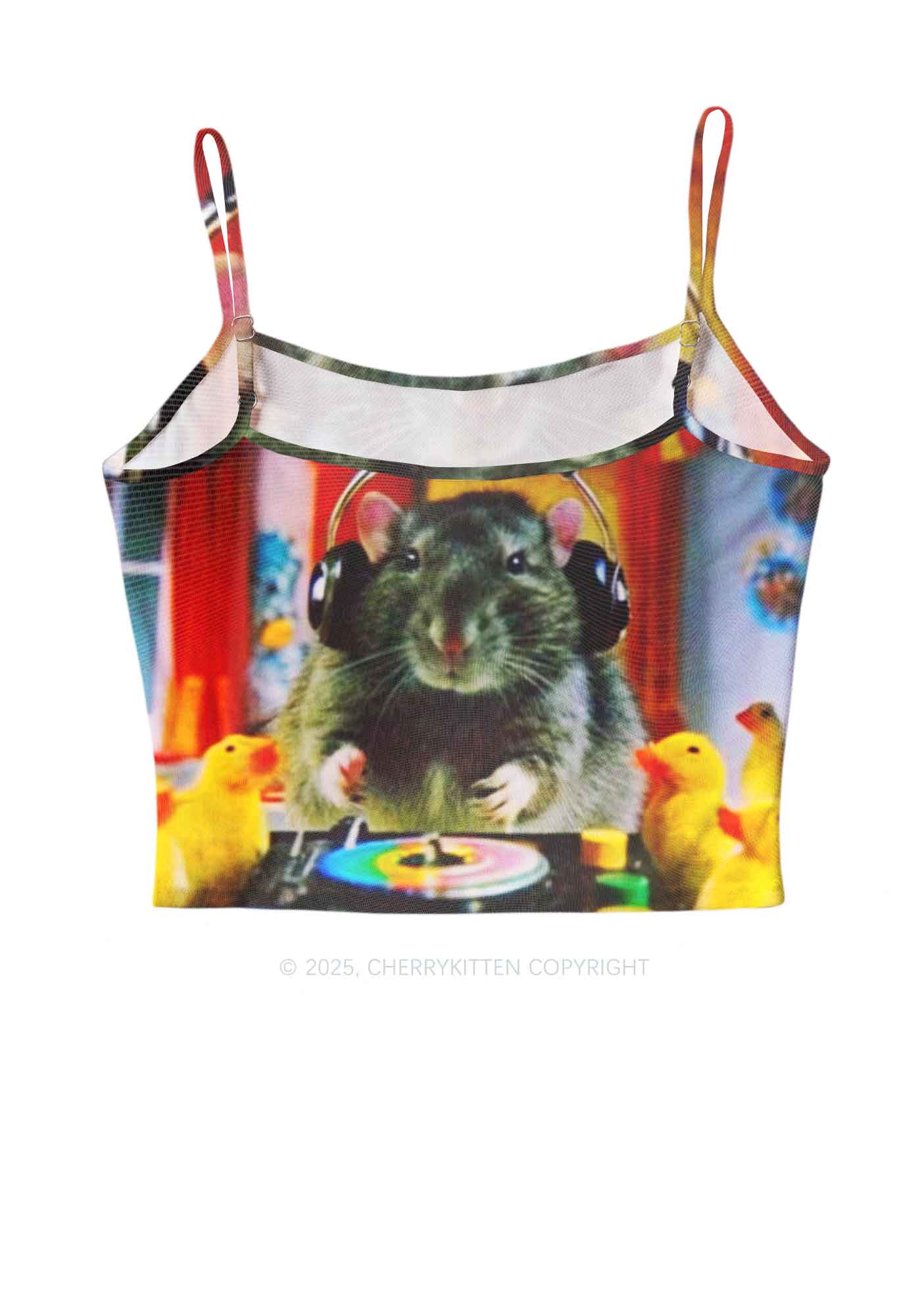 DJ Rat Duck Y2K Mesh Cami Tank Cherrykitten - Image 2