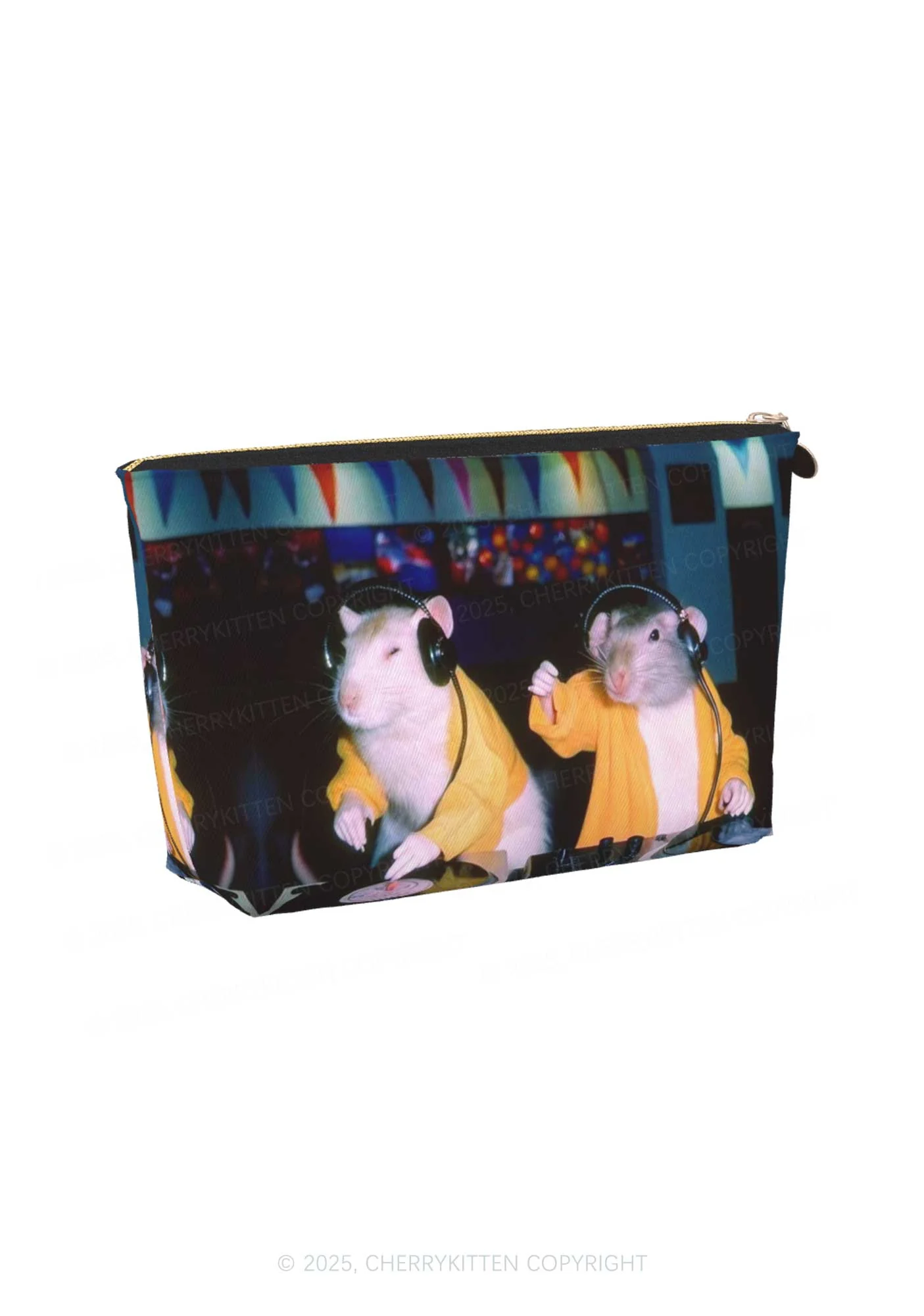 DJ Rats Y2K Leather Makeup Bag Cherrykitten - Image 3