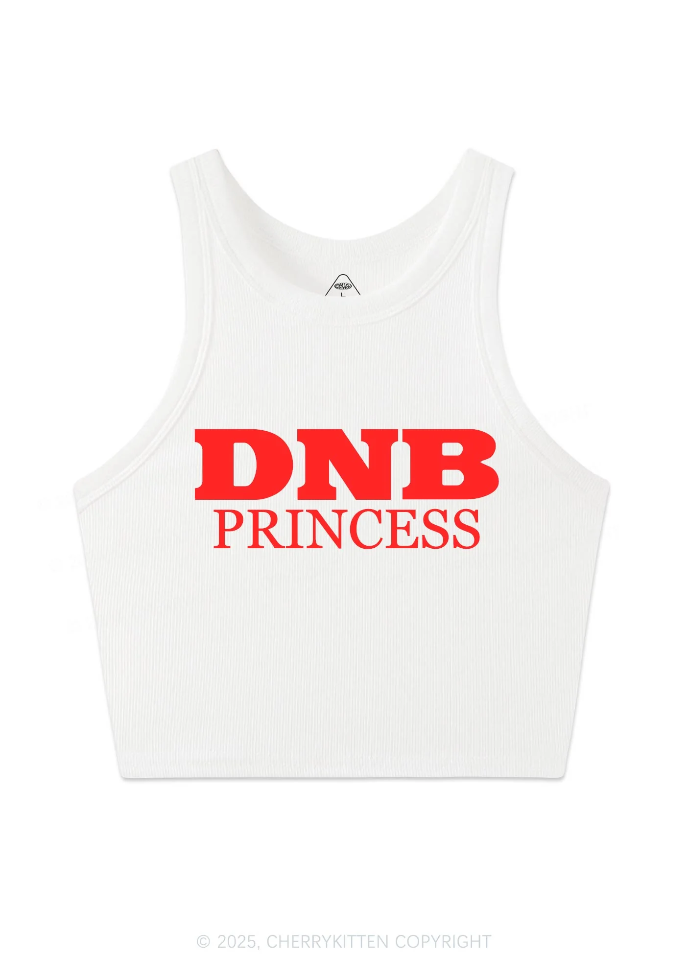 DNB Princess Y2K Crop Tank Top Cherrykitten - Image 3