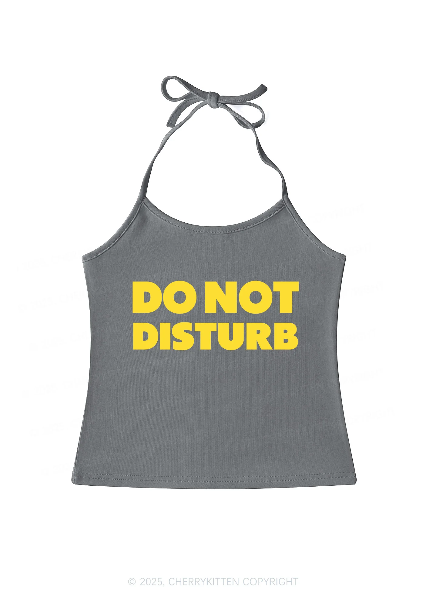 Do Not Disturb Y2K Halter Neck Cami Cherrykitten - Image 4