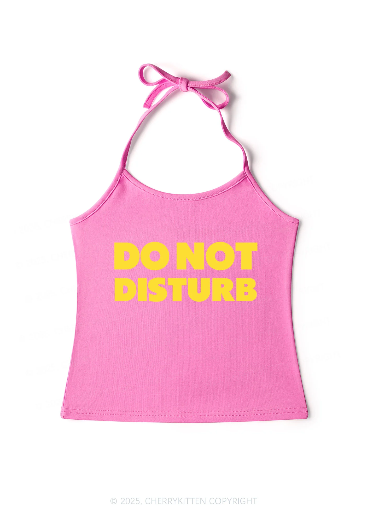 Do Not Disturb Y2K Halter Neck Cami Cherrykitten - Image 5