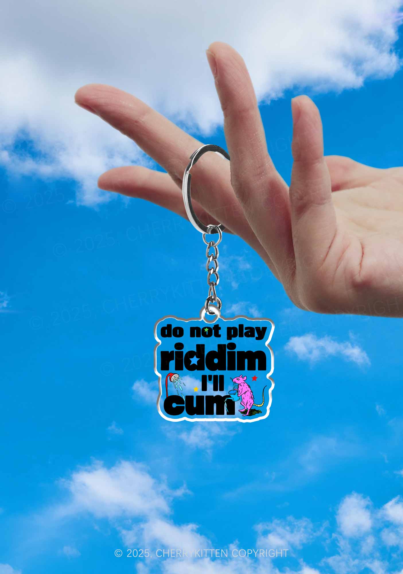 Do Not Play Riddim 1Pc Y2K Keychain Cherrykitten - Image 2