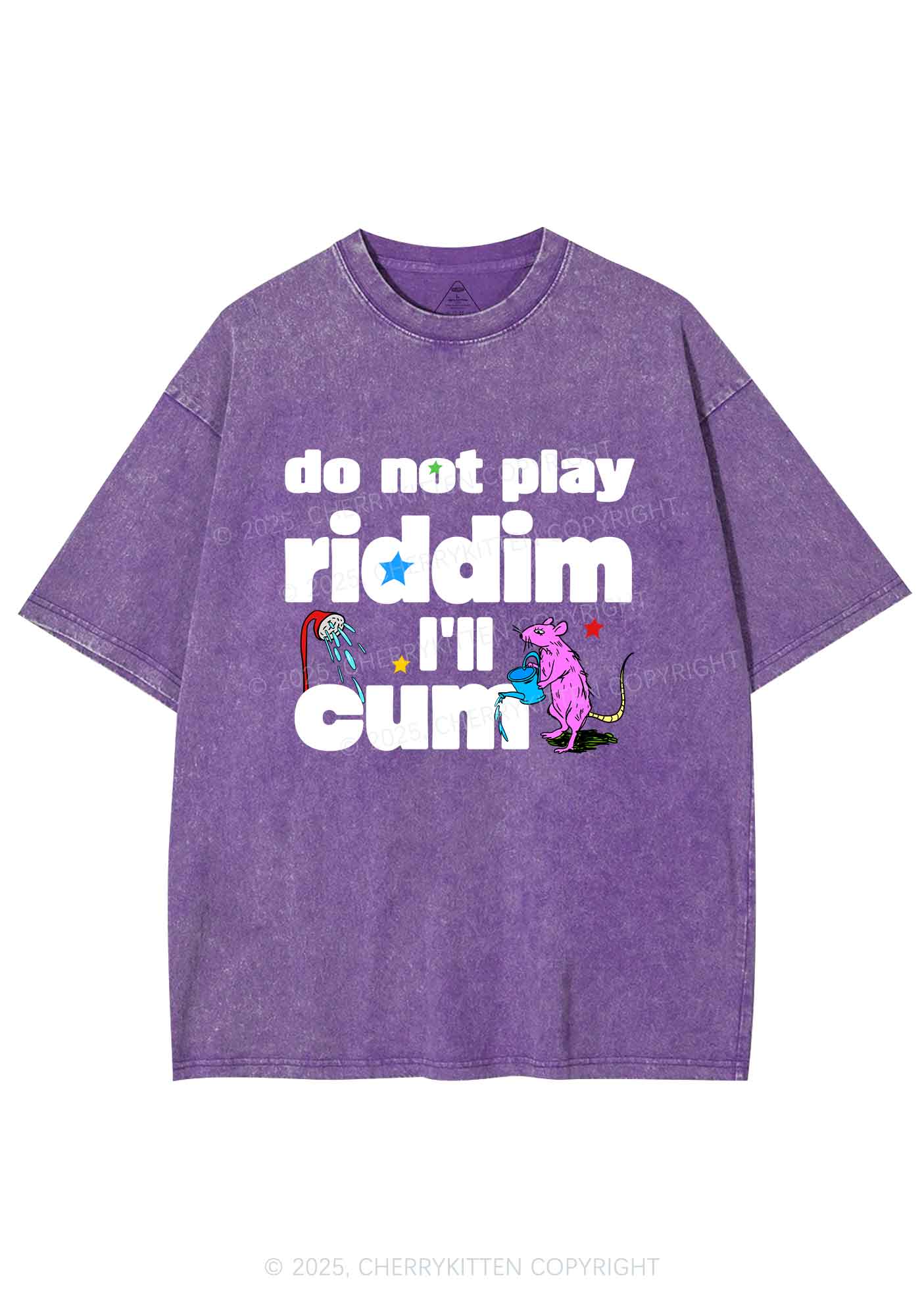 Do Not Play Riddim Y2K Shirts Washed Tee Cherrykitten - Image 4