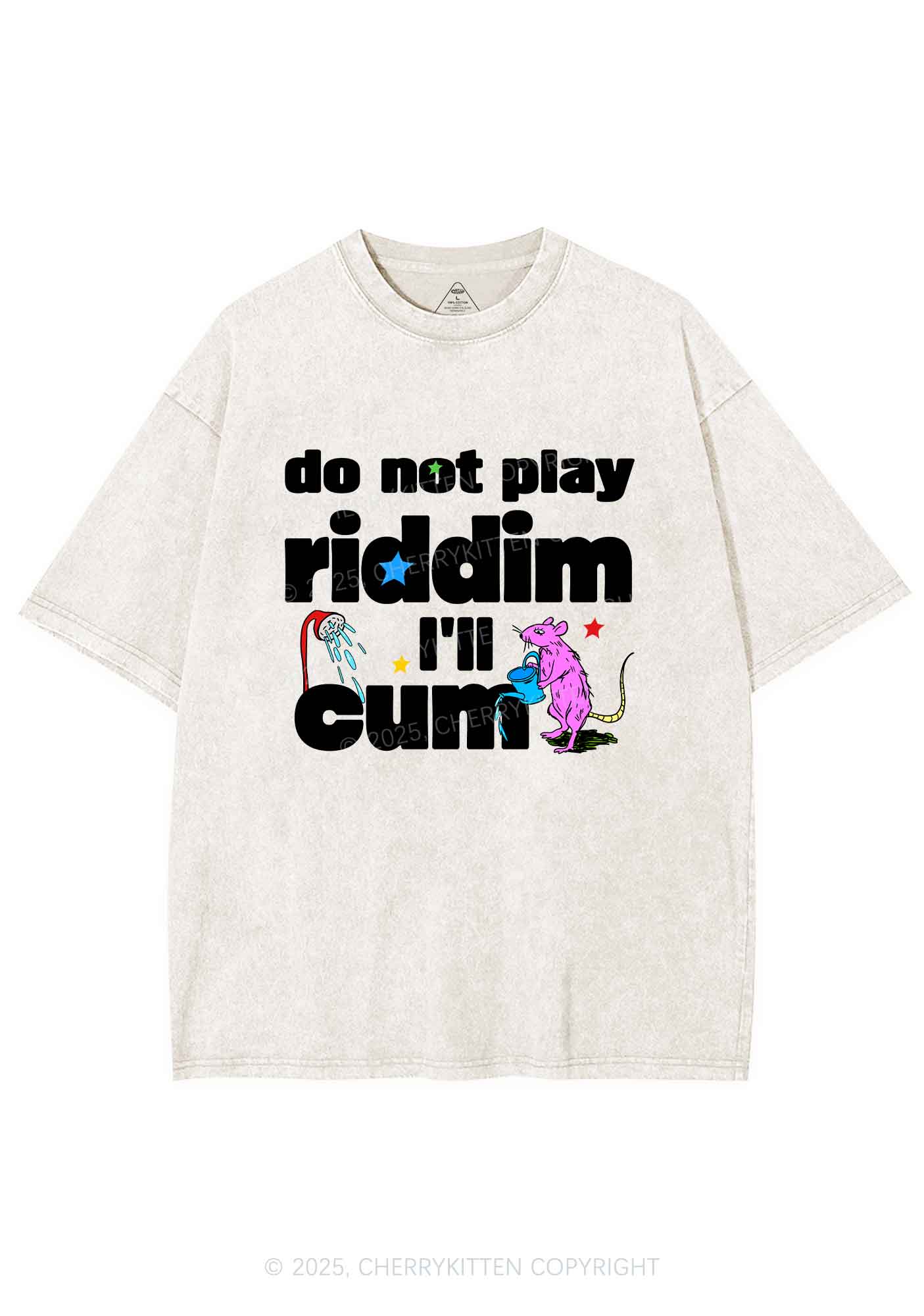 Do Not Play Riddim Y2K Shirts Washed Tee Cherrykitten - Image 5