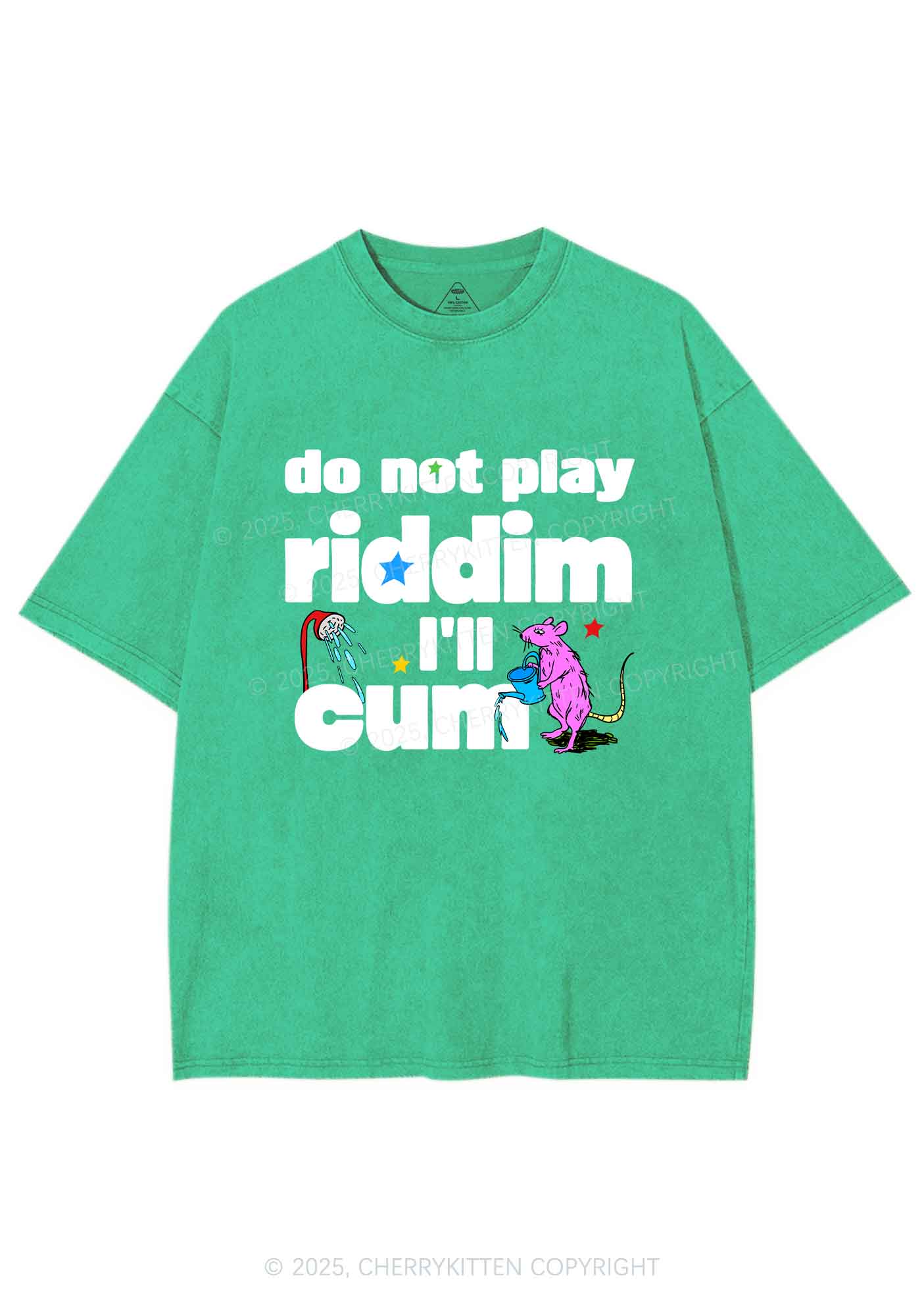 Do Not Play Riddim Y2K Shirts Washed Tee Cherrykitten - Image 6