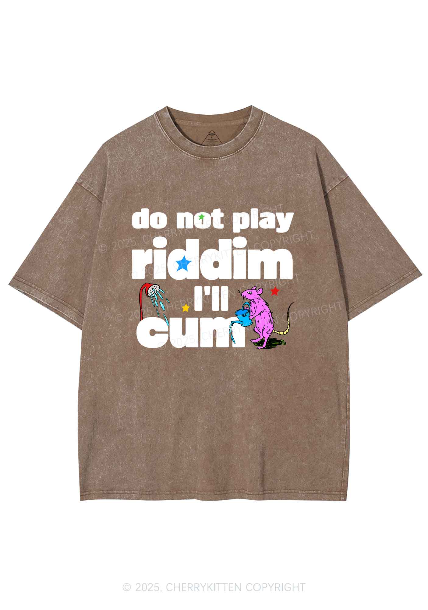 Do Not Play Riddim Y2K Shirts Washed Tee Cherrykitten - Image 7