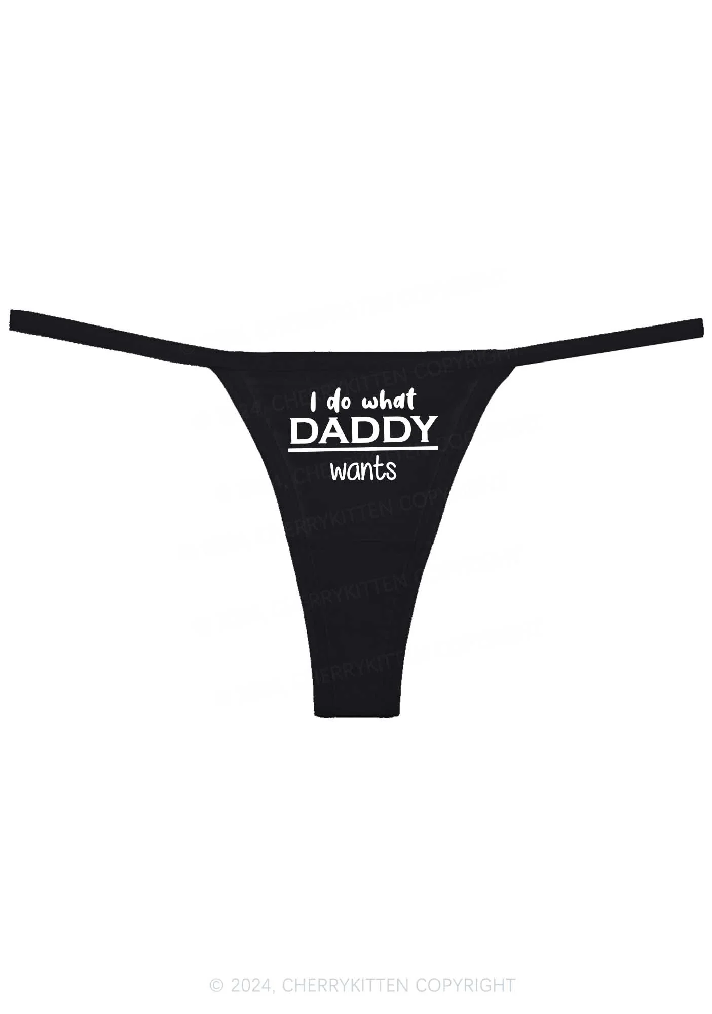 Do What Daddy Wants Y2K Flat String Thong Cherrykitten - Image 4