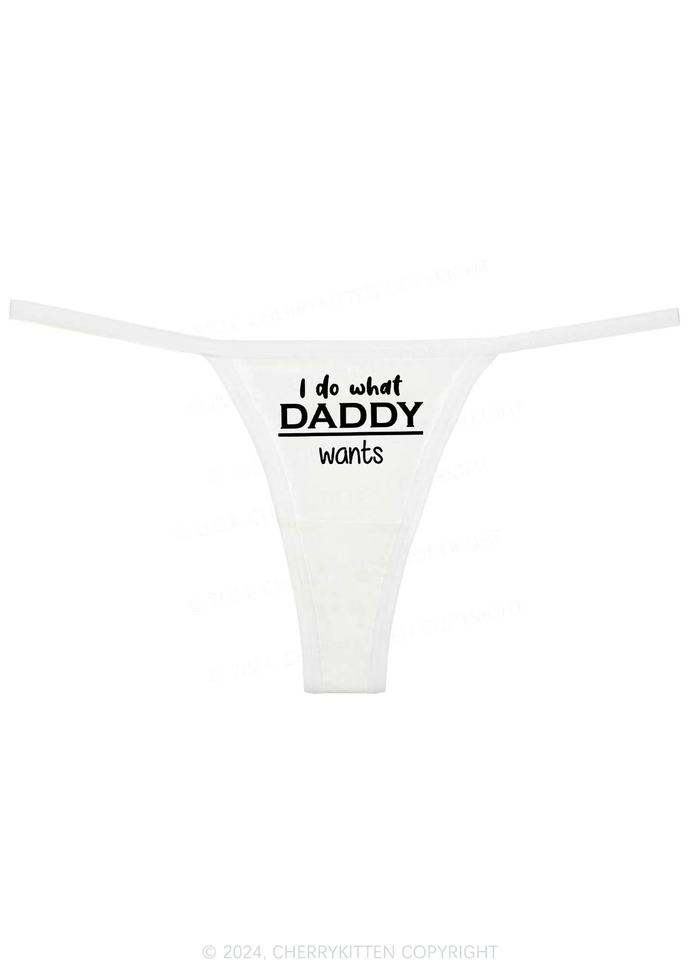 Do What Daddy Wants Y2K Flat String Thong Cherrykitten - Image 5