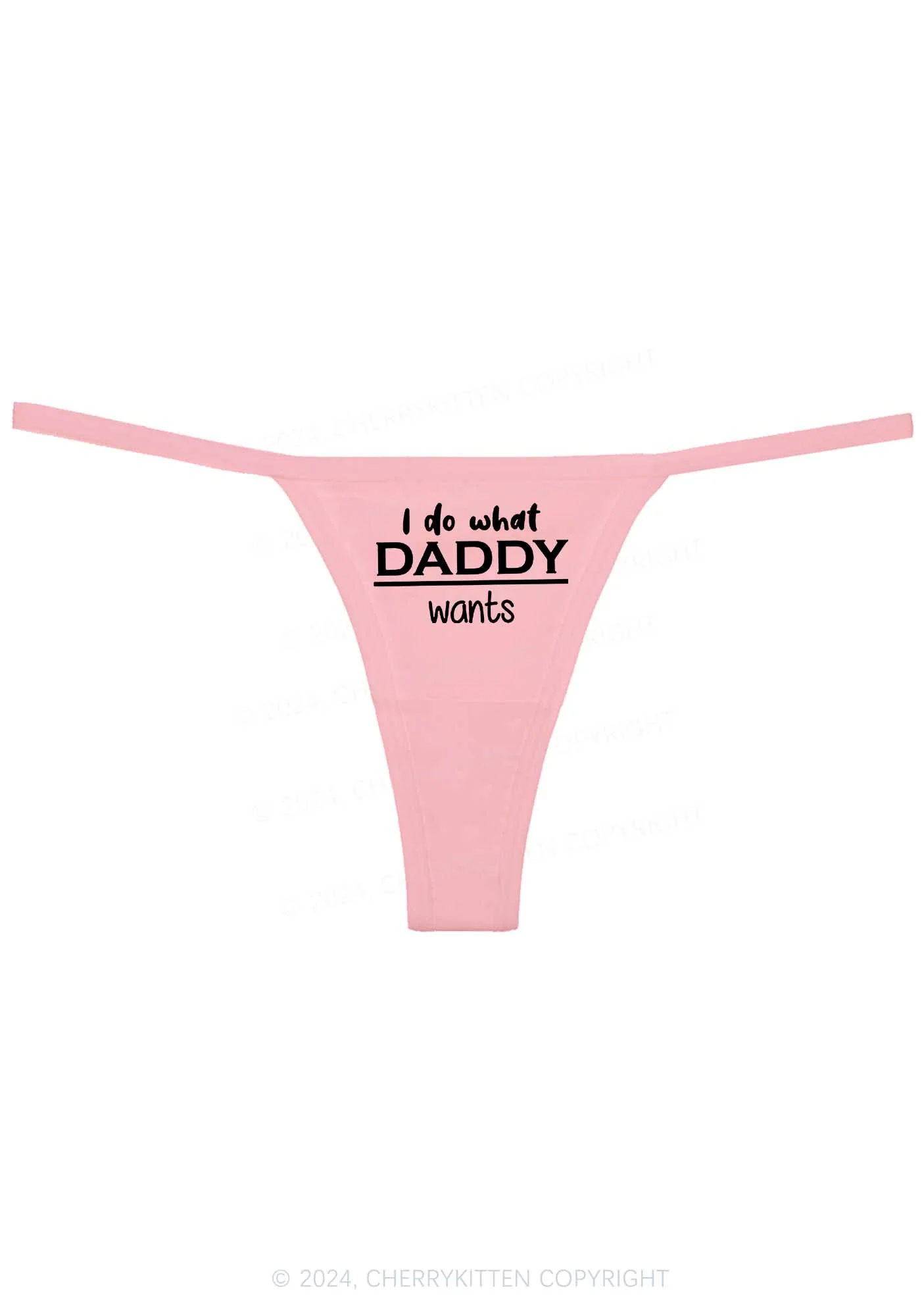Do What Daddy Wants Y2K Flat String Thong Cherrykitten - Image 6