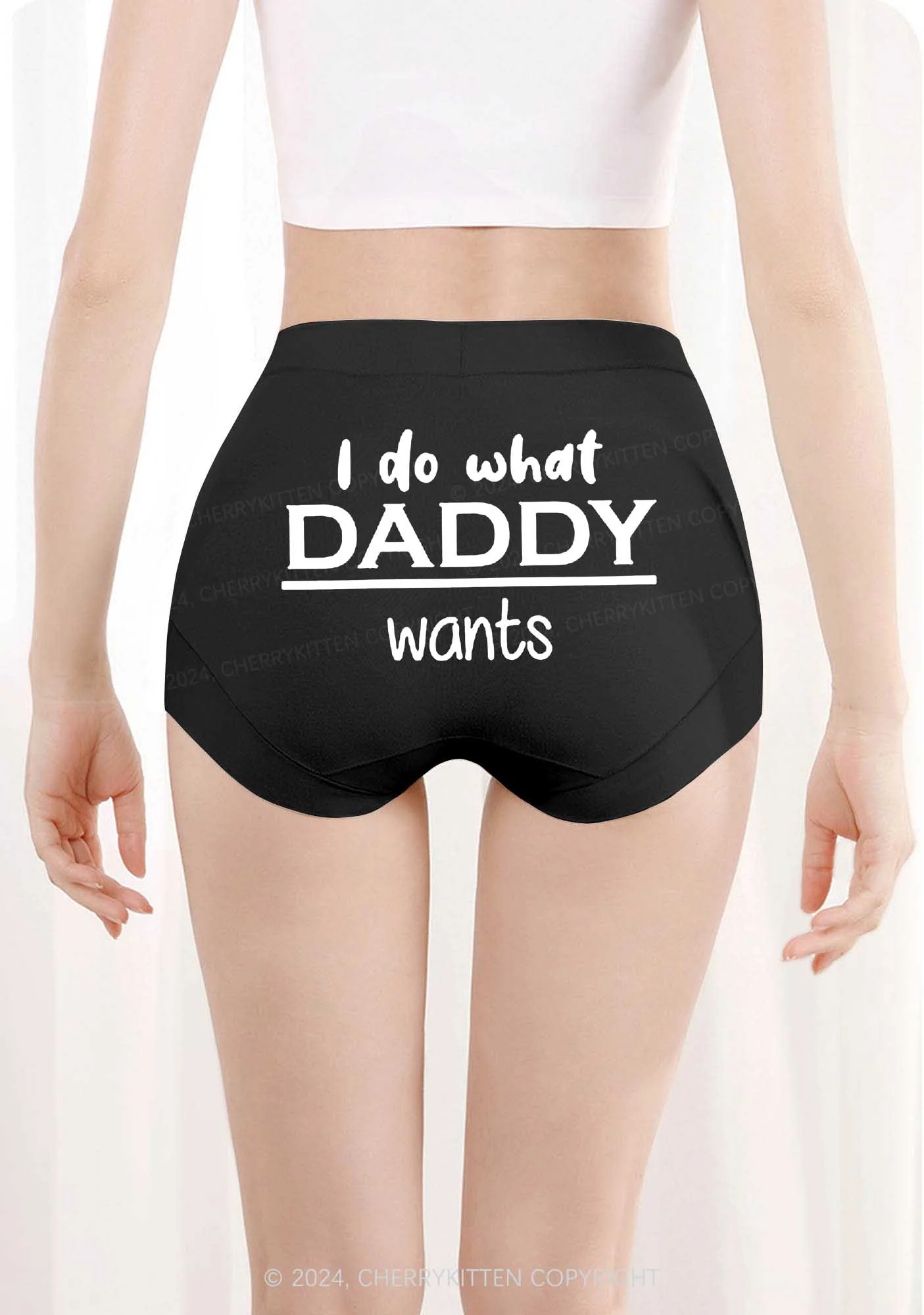Do What Daddy Wants Y2K Mid Rise Waist Boyshort Cherrykitten - Image 3