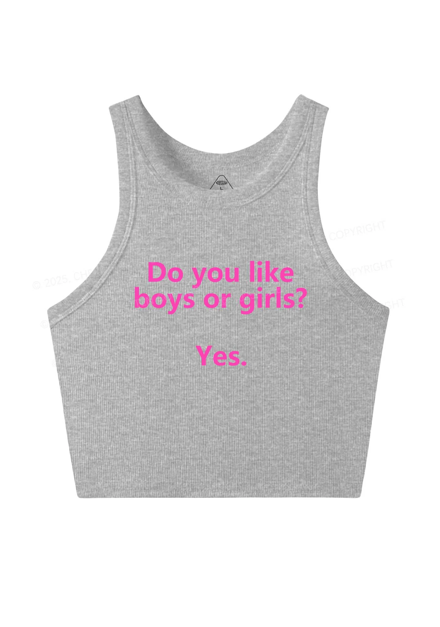 Do You Like Boys Or Girls Pride Y2K Crop Tank Top Cherrykitten - Image 4