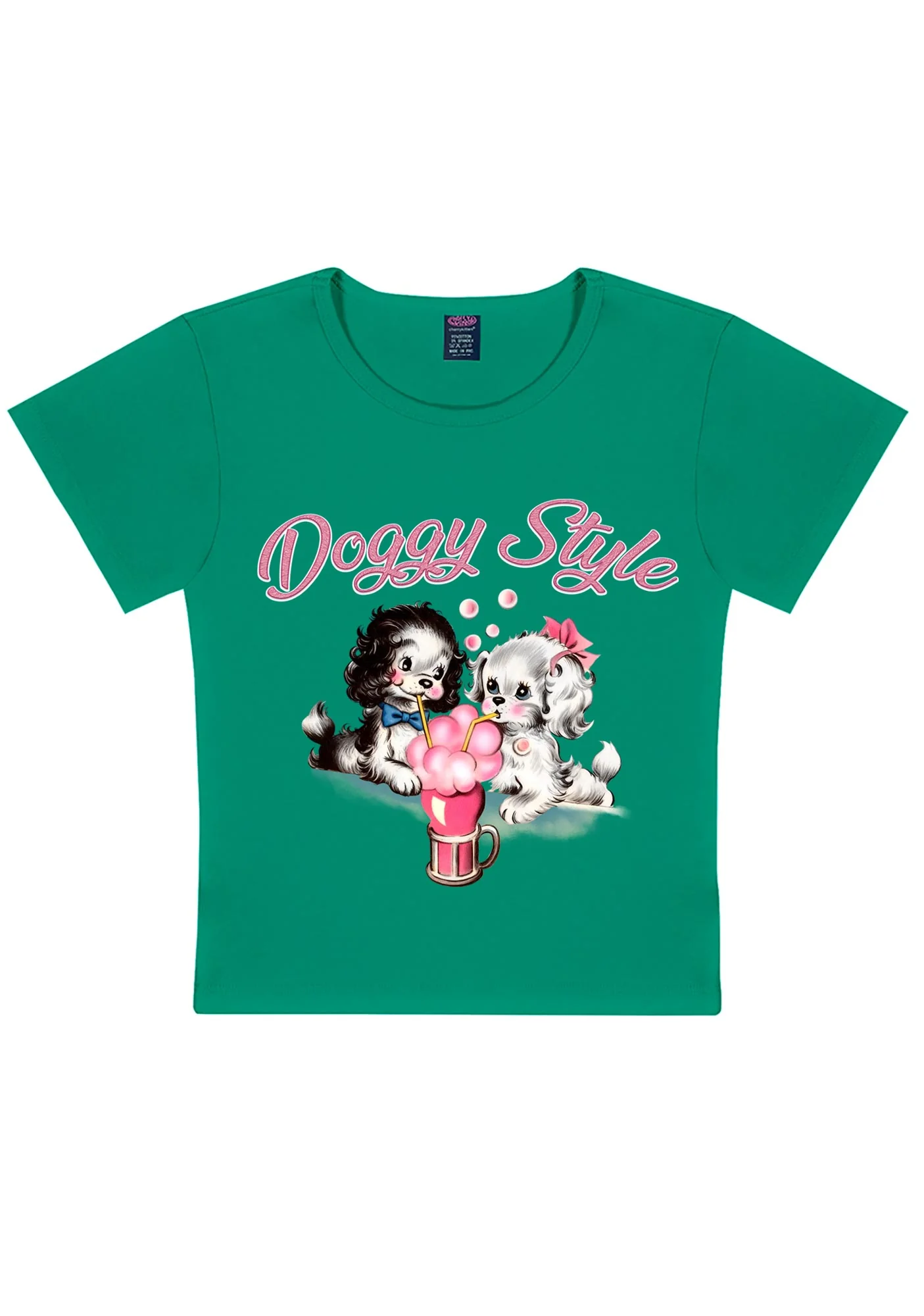 Doggy Style Y2K Baby Tee Cherrykitten - Image 10