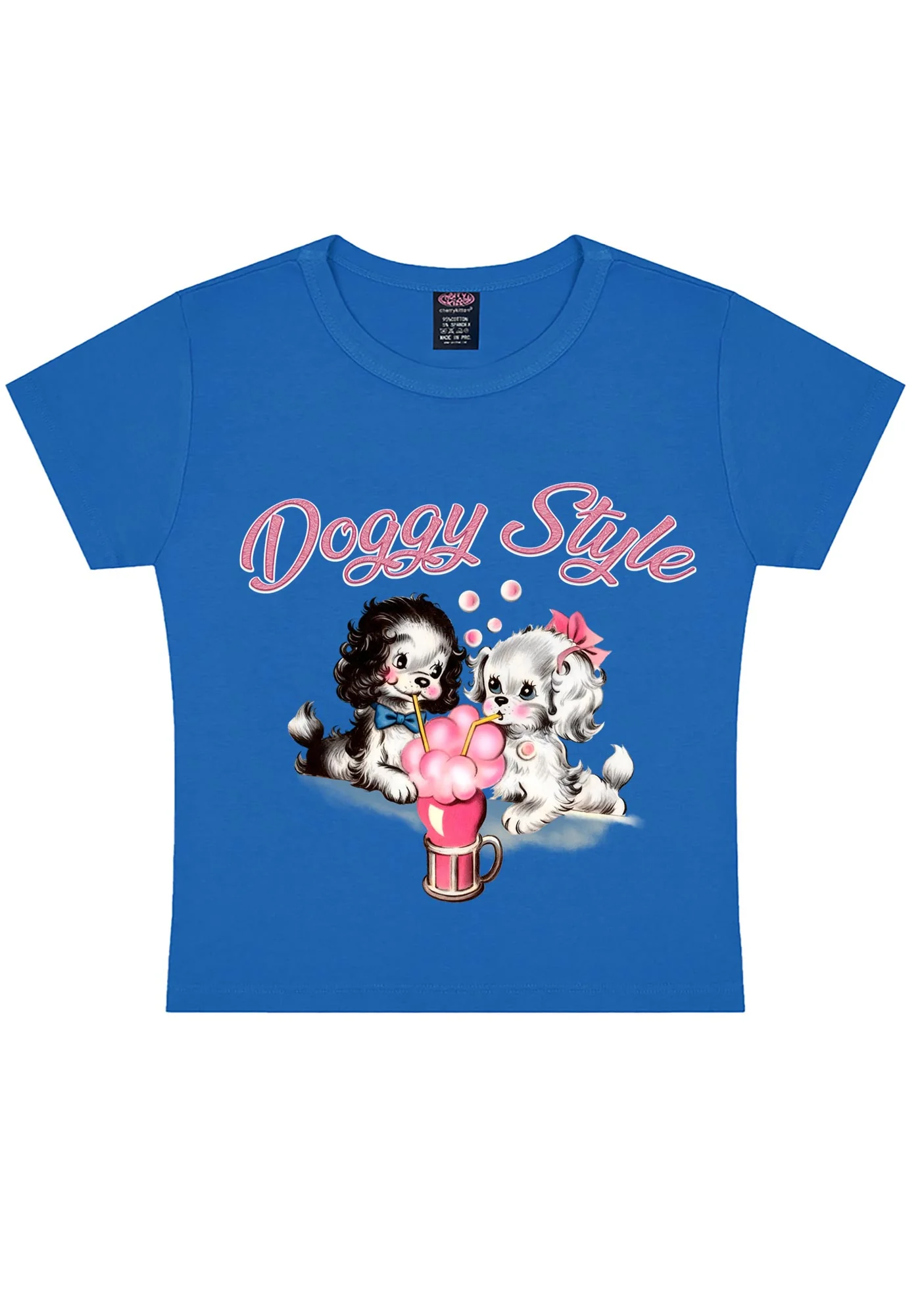 Doggy Style Y2K Baby Tee Cherrykitten - Image 8