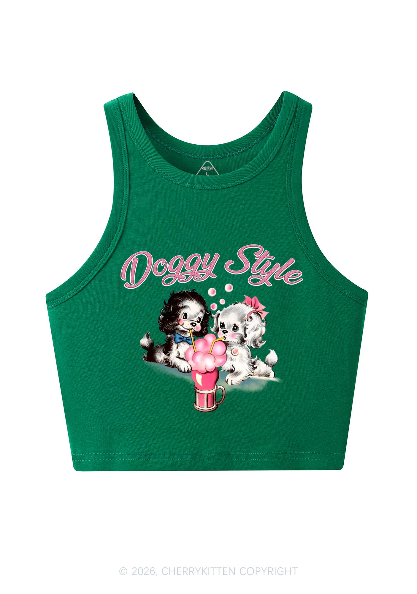Doggy Style Y2K Crop Tank Top Cherrykitten - Image 5