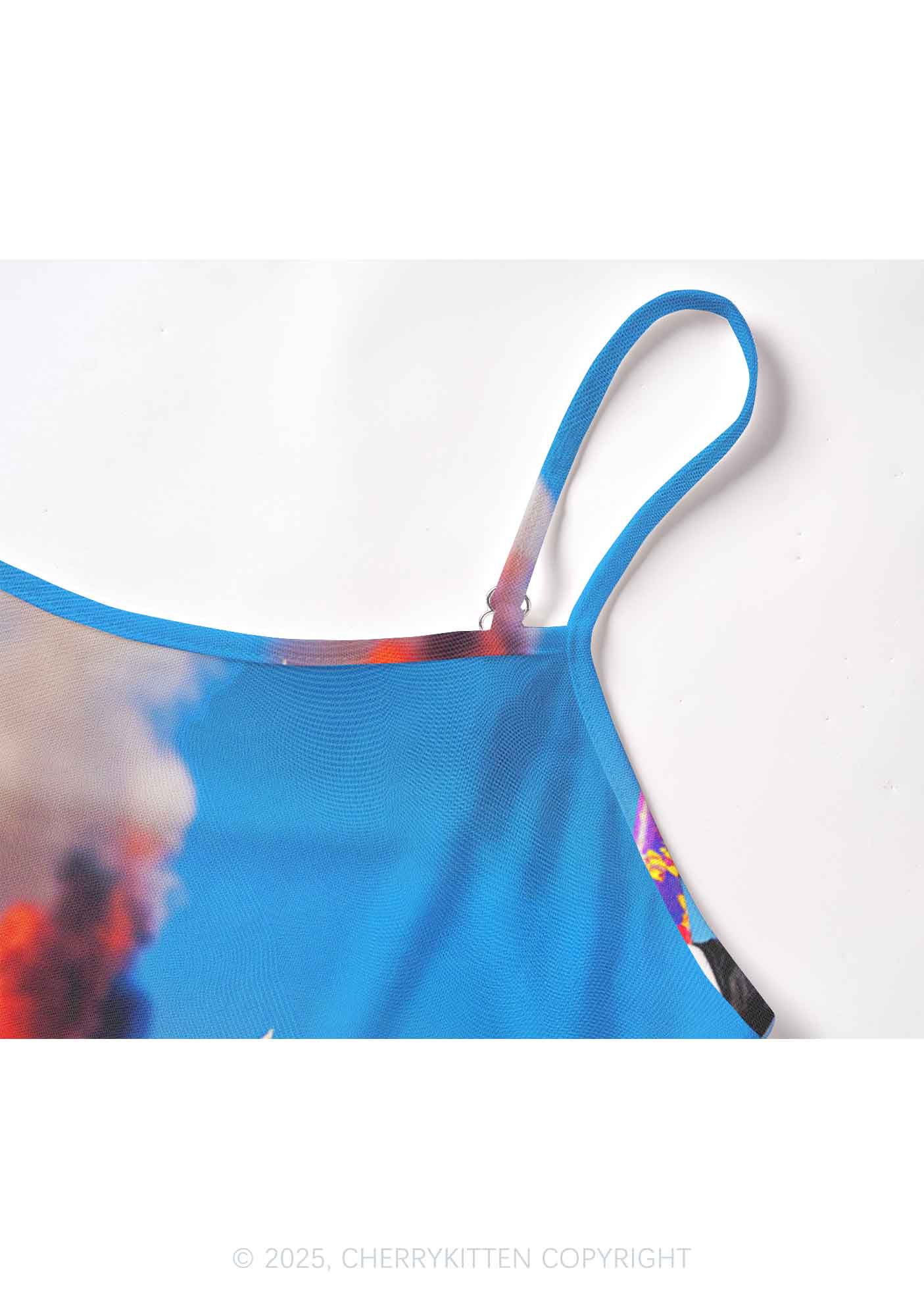 Dogs Birthday Party Y2K Mesh Cami Tank Cherrykitten - Image 3