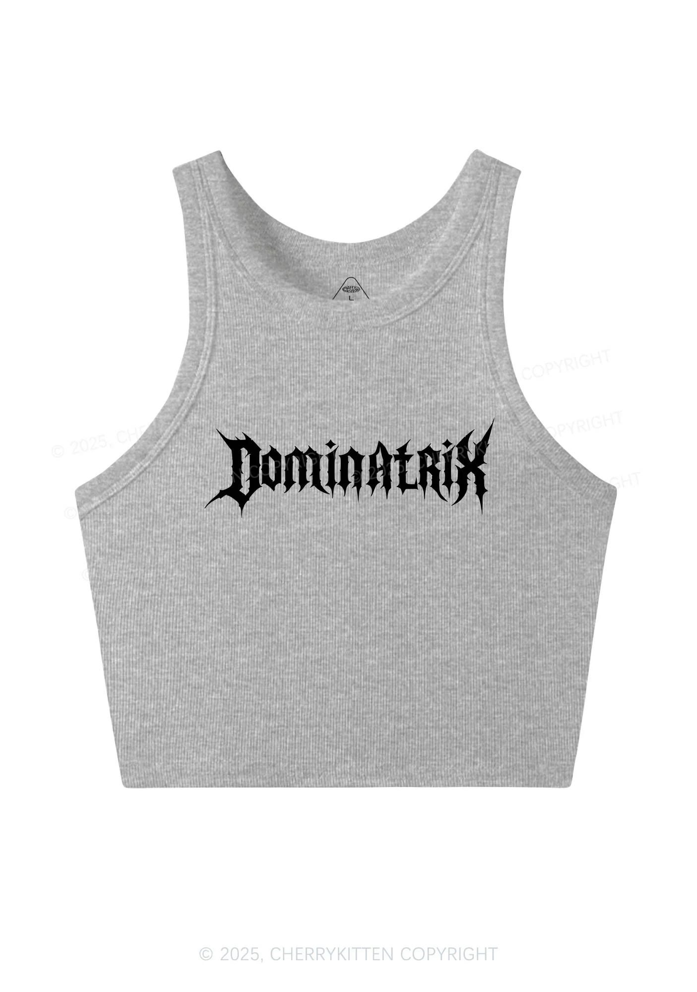Dominatrix Y2K Crop Tank Top Cherrykitten - Image 5