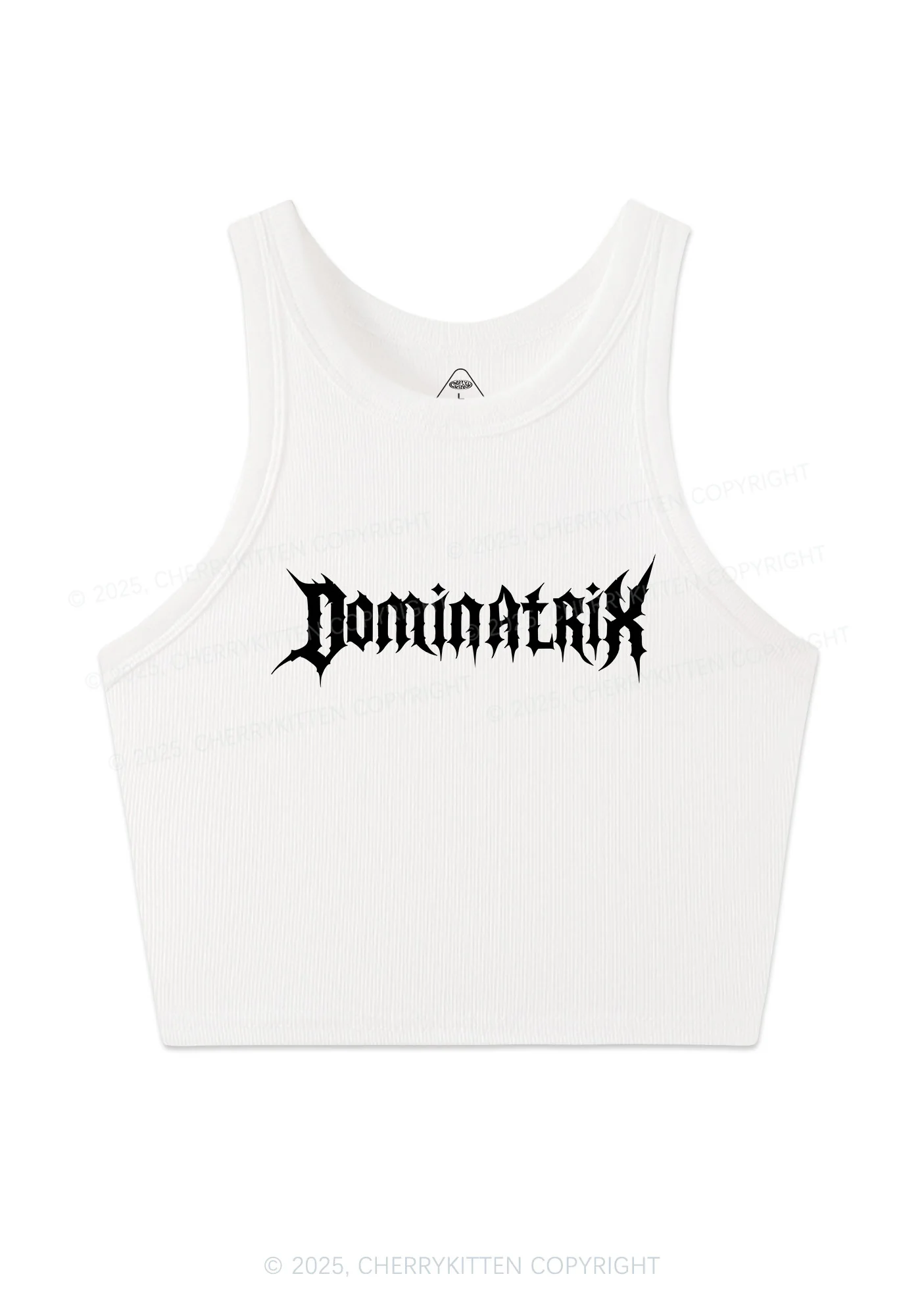 Dominatrix Y2K Crop Tank Top Cherrykitten - Image 9