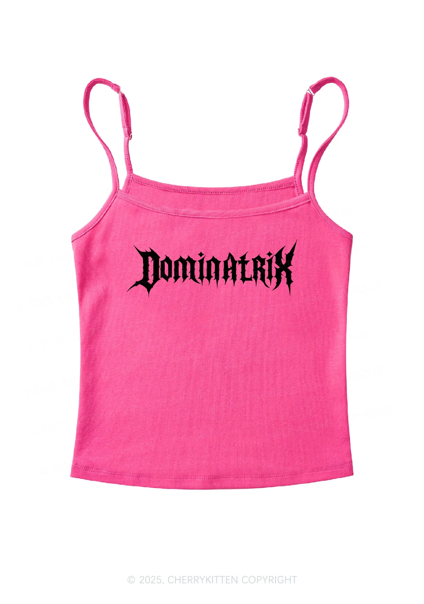 Dominatrix Y2K Spaghetti Strap Cami Cherrykitten - Image 5