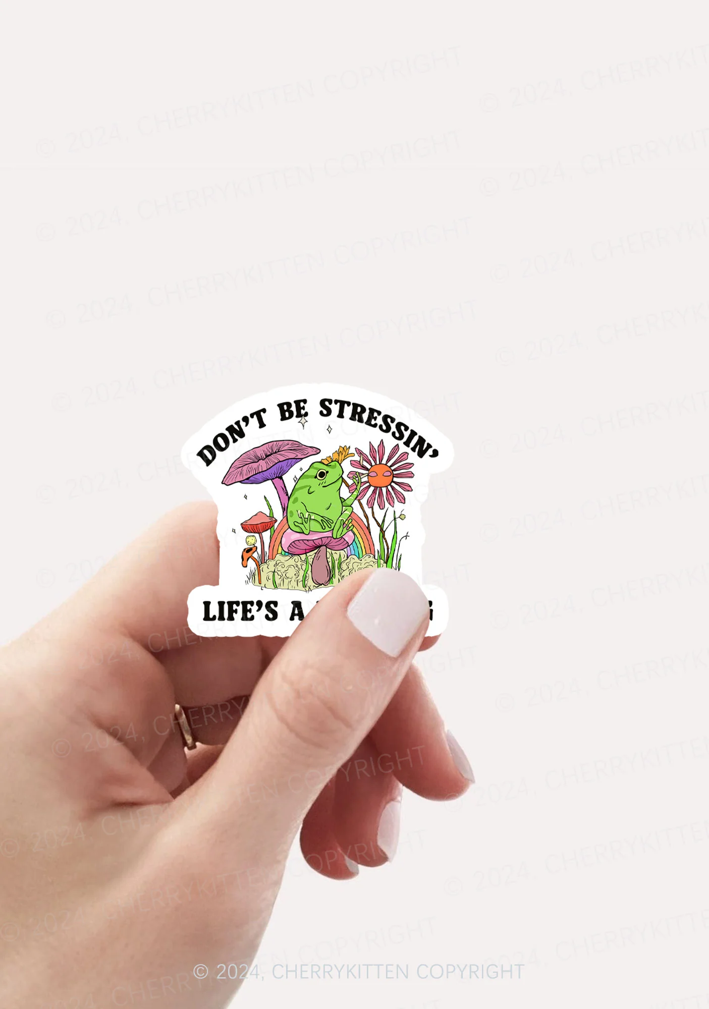 Don't Be Stressin 1Pc Y2K Sticker Cherrykitten - Image 2
