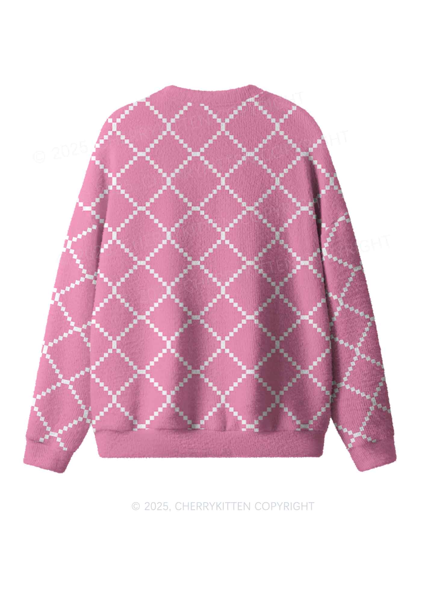 Dont Be Stressin Y2K Christmas Knit Sweatshirt Cherrykitten - Image 2