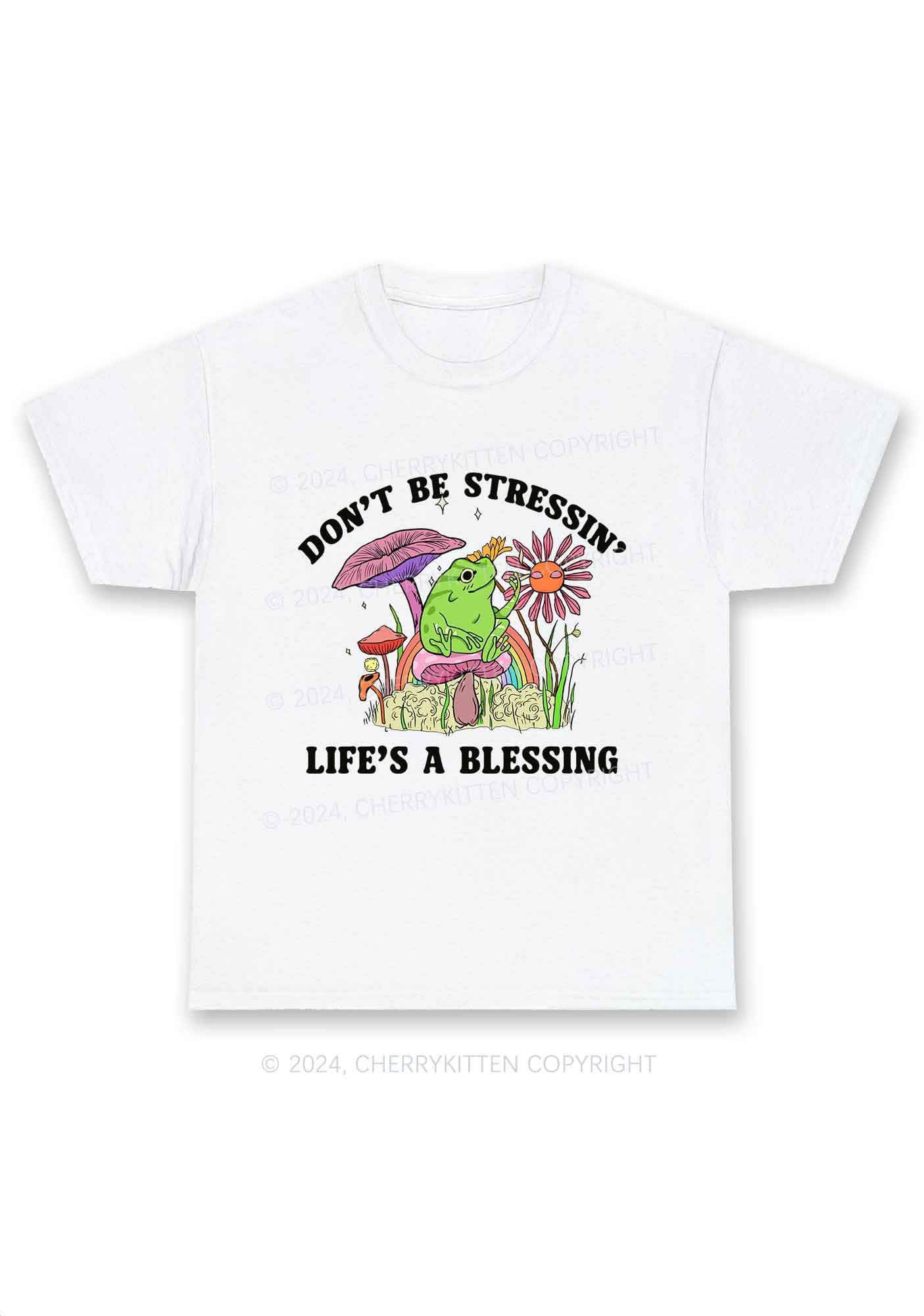 Don't Be Stressin Y2K Chunky Shirt Cherrykitten - Image 3