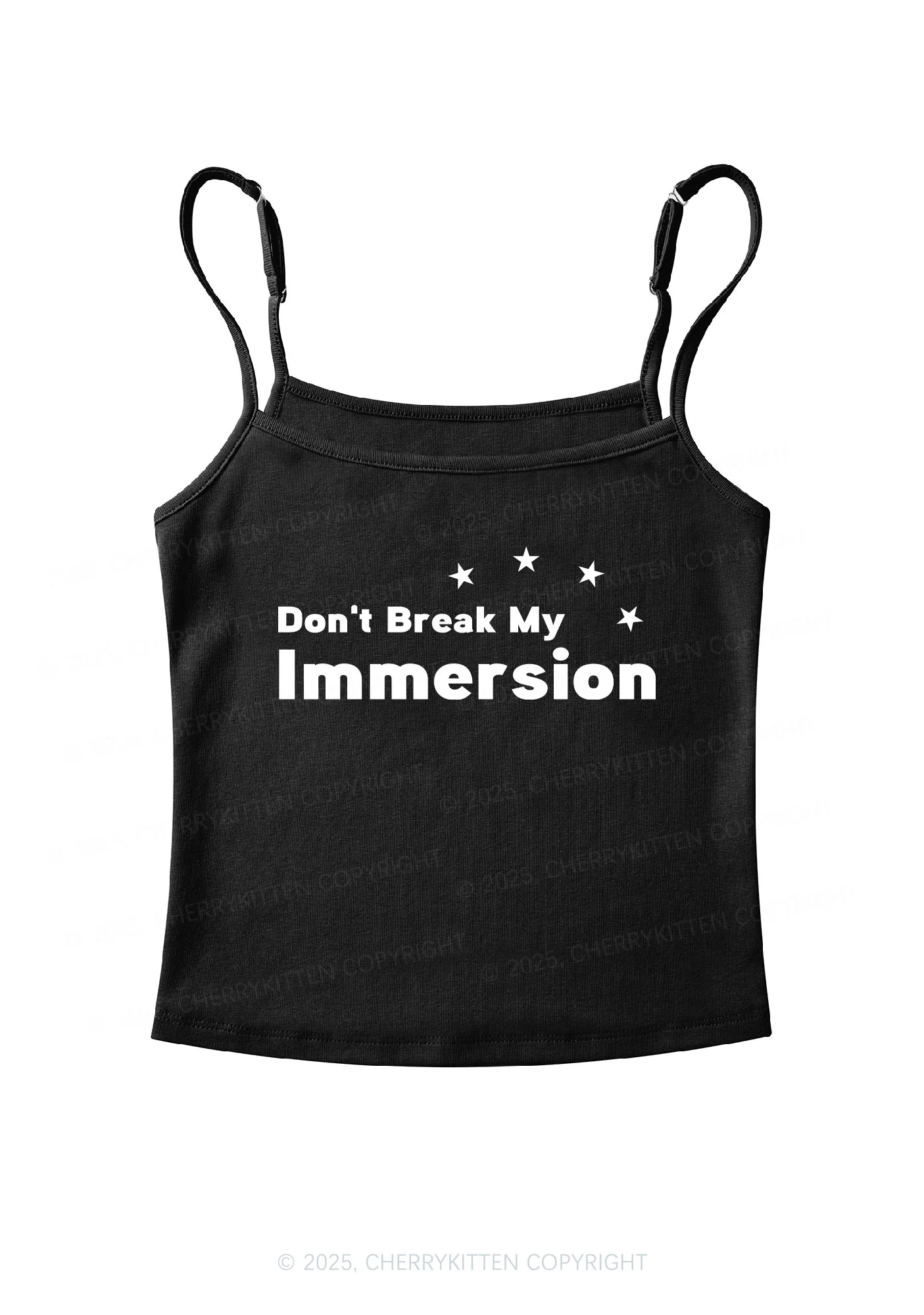 Dont Break My Immersion Y2K Spaghetti Strap Cami Cherrykitten - Image 4