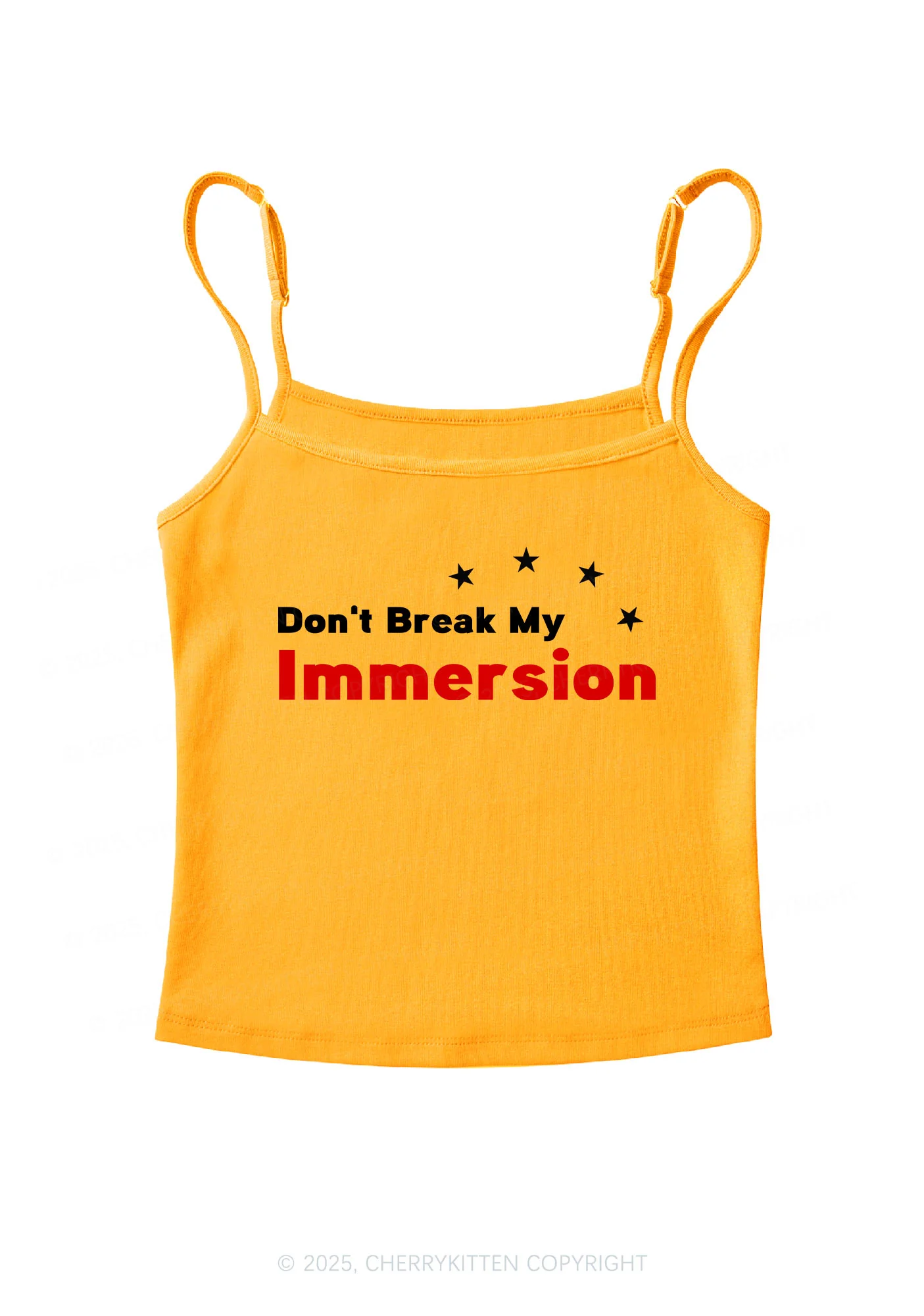 Dont Break My Immersion Y2K Spaghetti Strap Cami Cherrykitten - Image 6