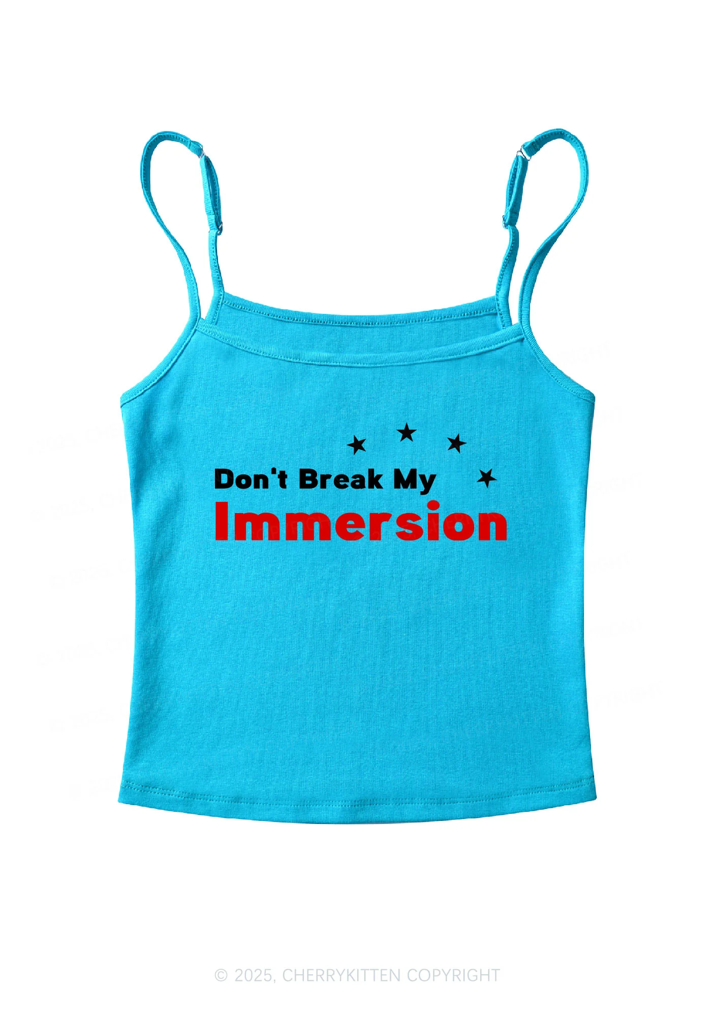 Dont Break My Immersion Y2K Spaghetti Strap Cami Cherrykitten - Image 7