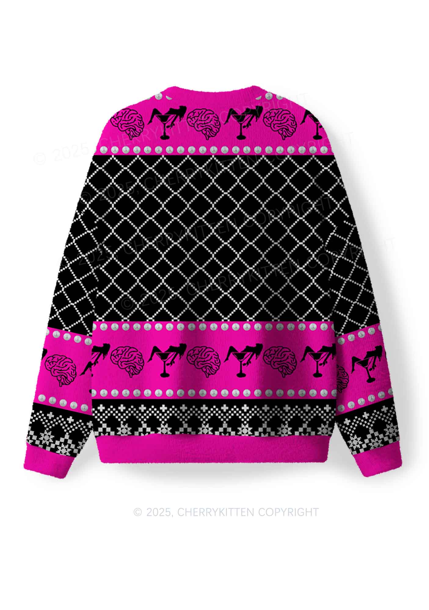 Dont Bully Me Y2K Christmas Knit Sweatshirt Cherrykitten - Image 2