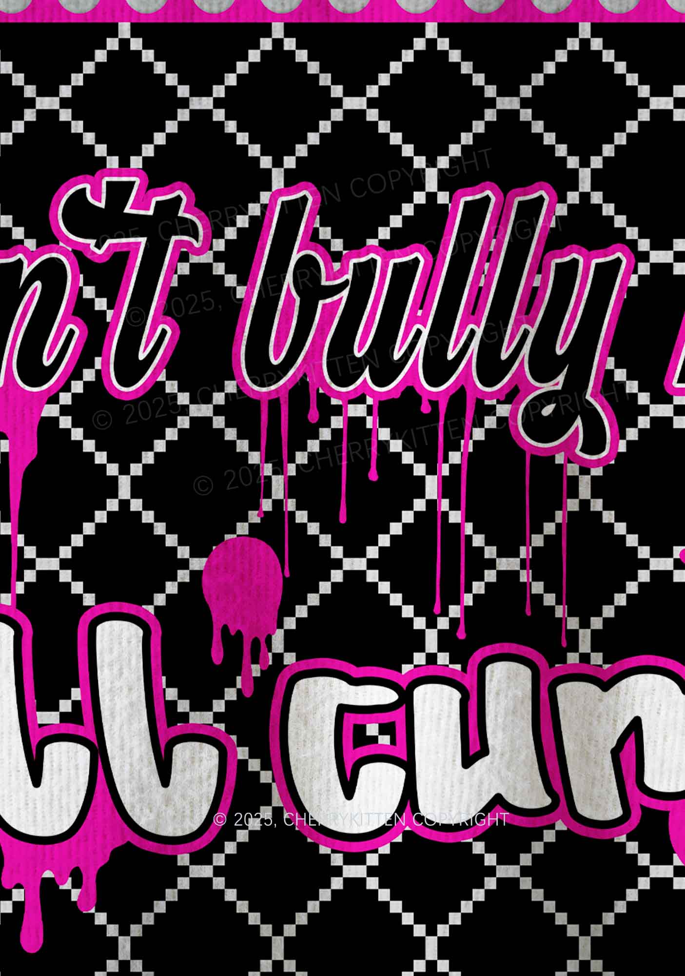 Dont Bully Me Y2K Christmas Knit Sweatshirt Cherrykitten - Image 3