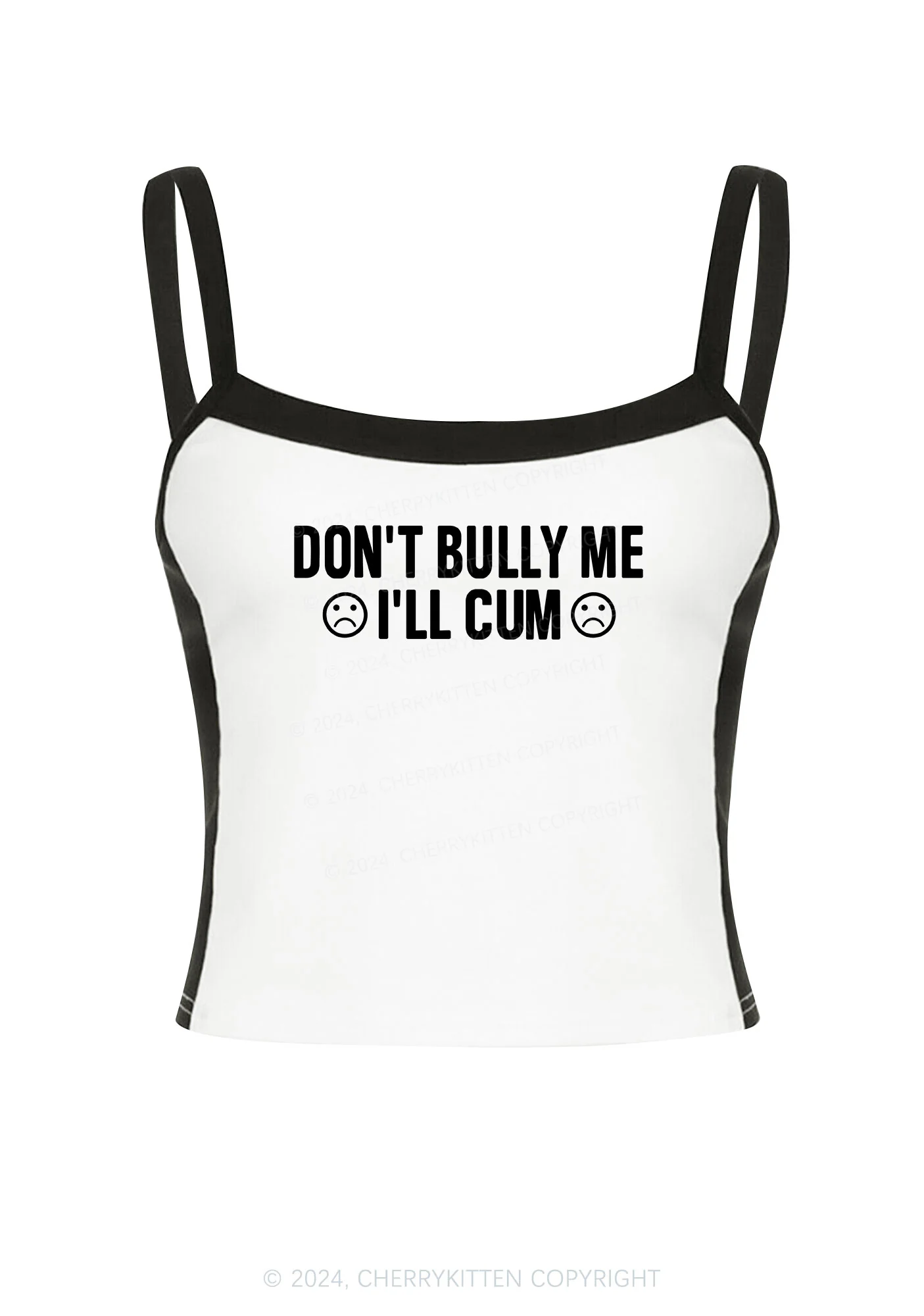 Don't Bully Me Y2K Color Block Crop Cami Top Cherrykitten - Image 2