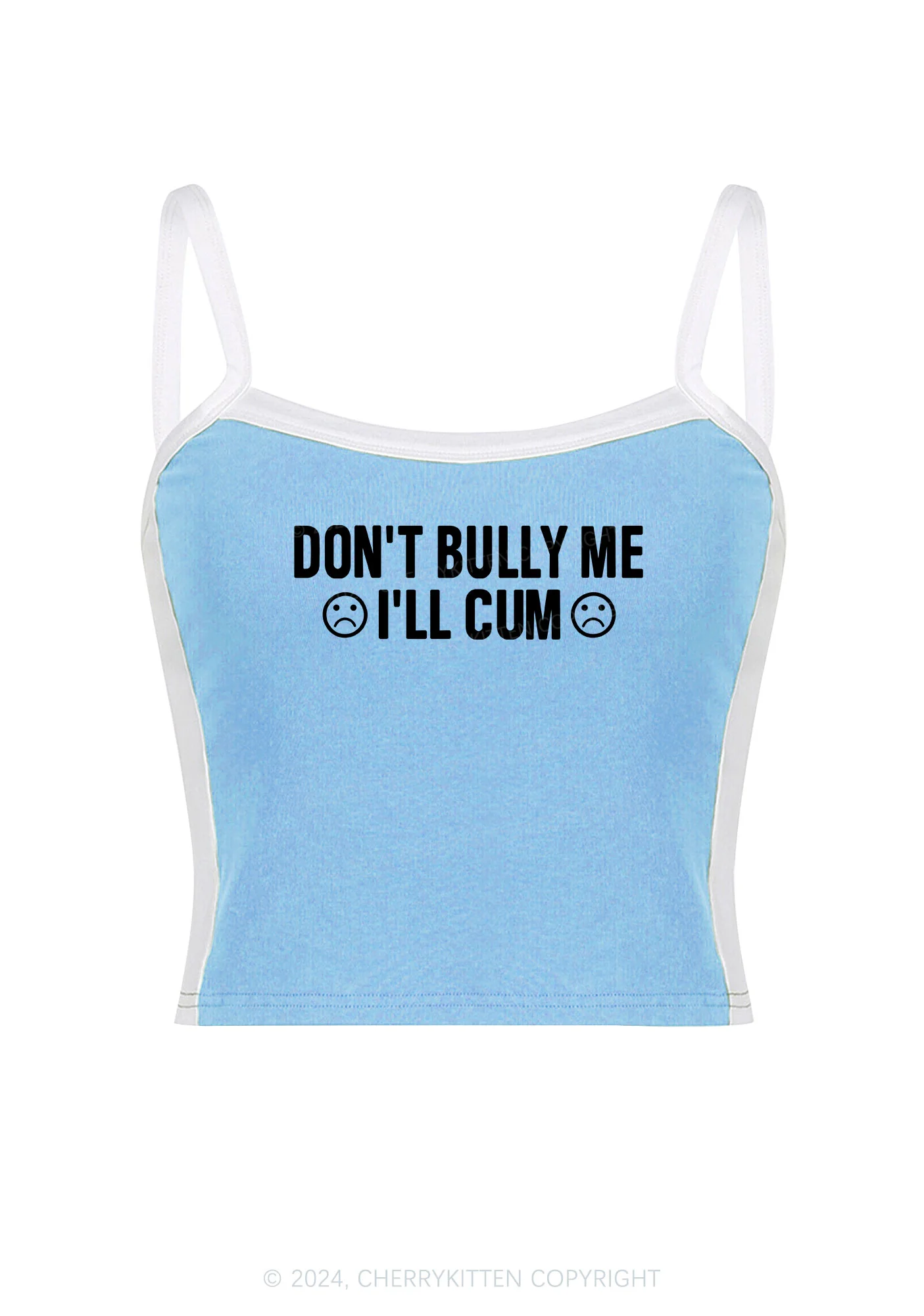 Don't Bully Me Y2K Color Block Crop Cami Top Cherrykitten - Image 4