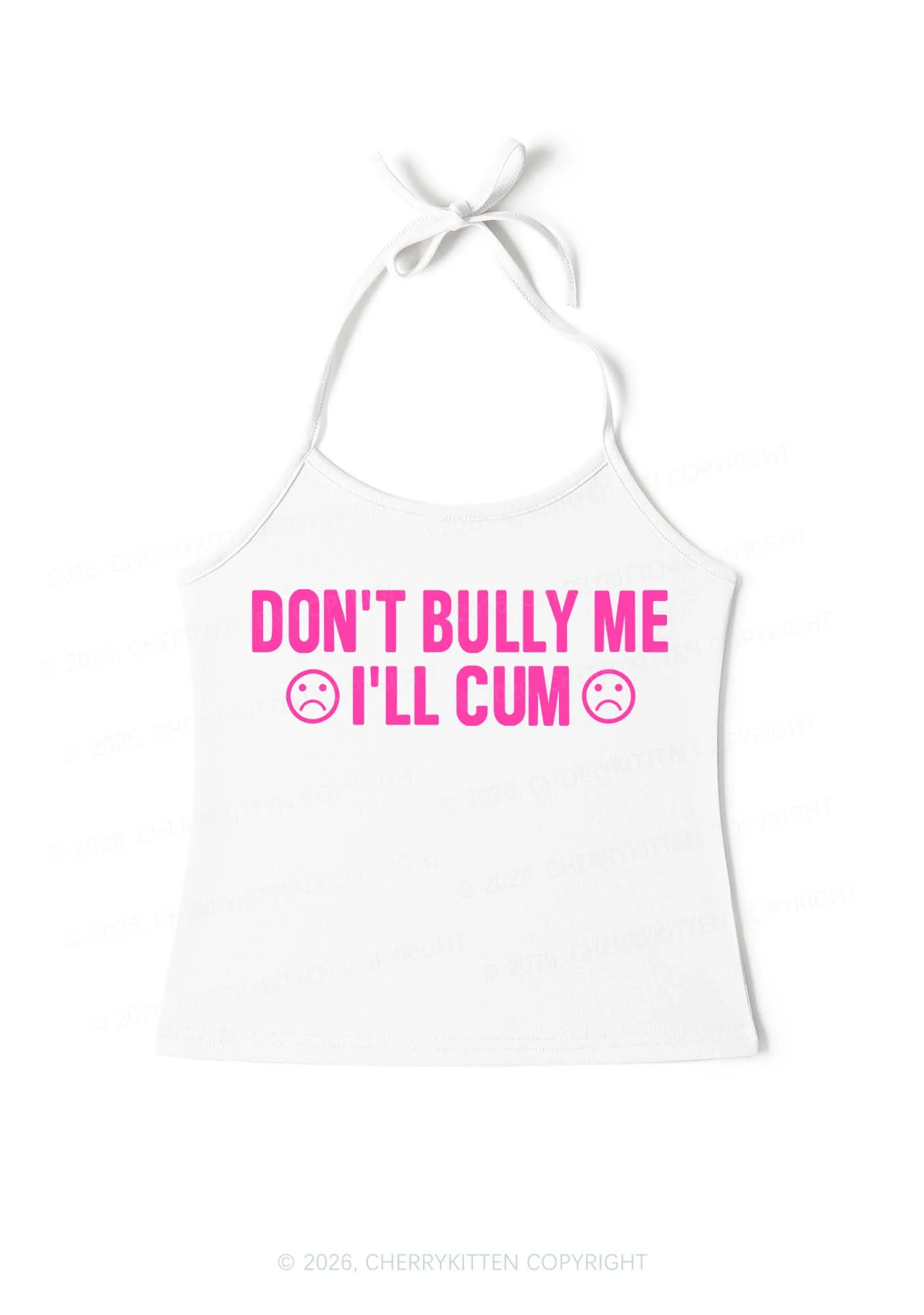 Dont Bully Me Y2K Halter Neck Cami Cherrykitten - Image 3