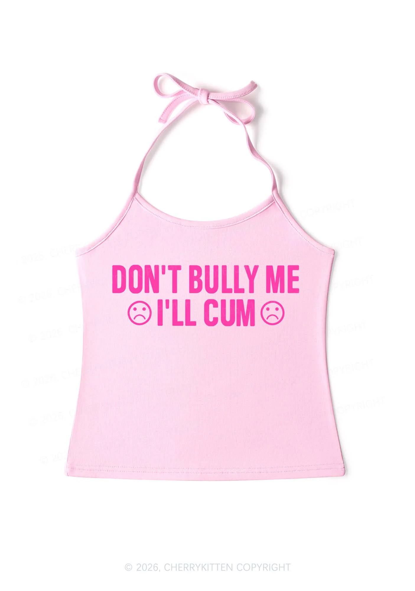 Dont Bully Me Y2K Halter Neck Cami Cherrykitten - Image 4